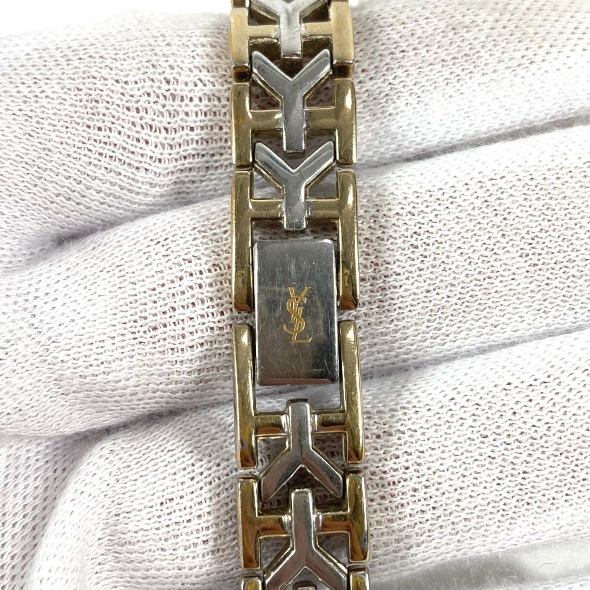 Yves Saint Laurent YVES SAINT LAURENT 2200-241762 Octagon Watch Quartz 2 Hand Analogue Metal Ladies Silver Size ONE SIZE - 9 Thumbnail