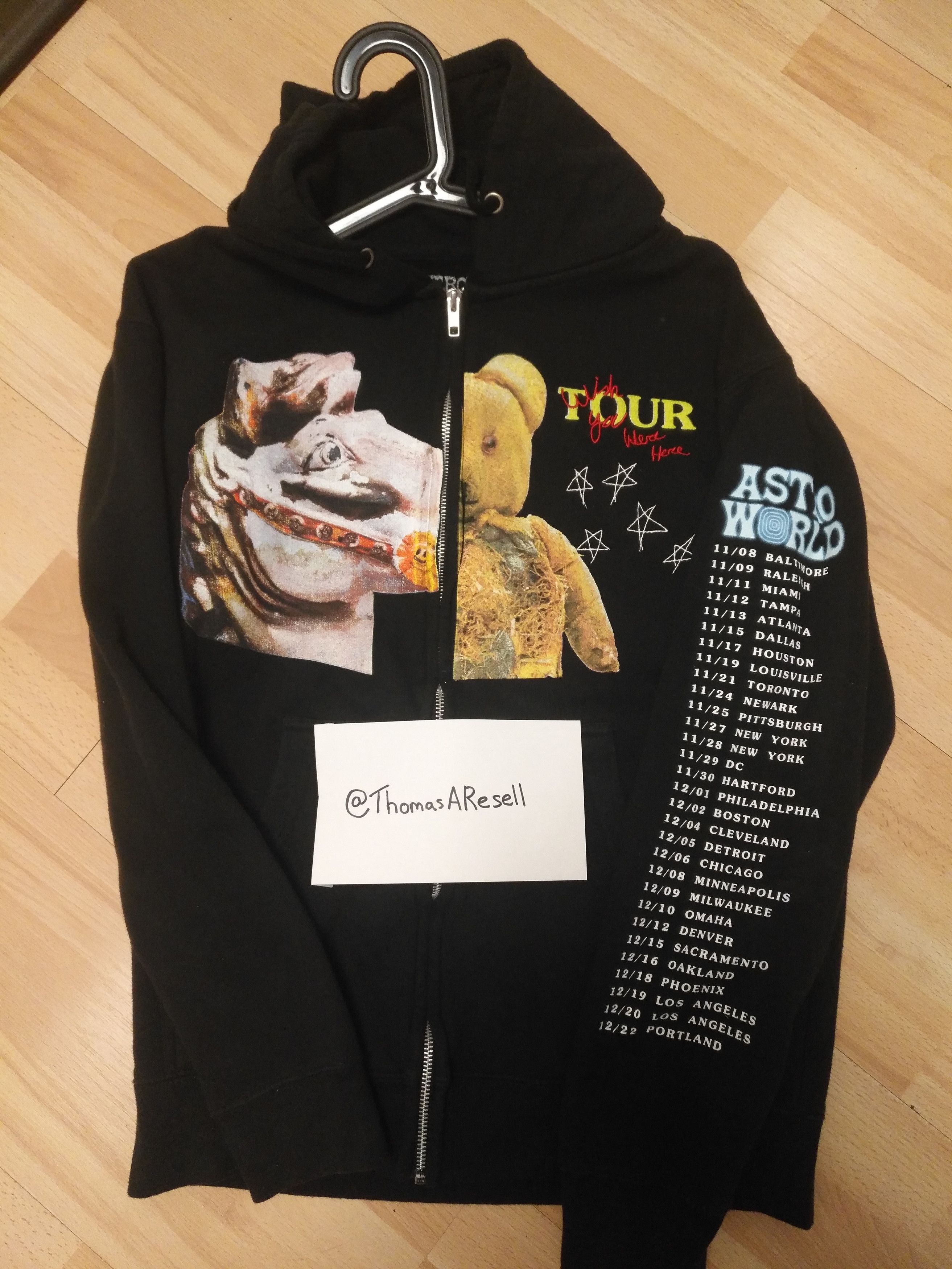 Astroworld zip up hoodie hotsell