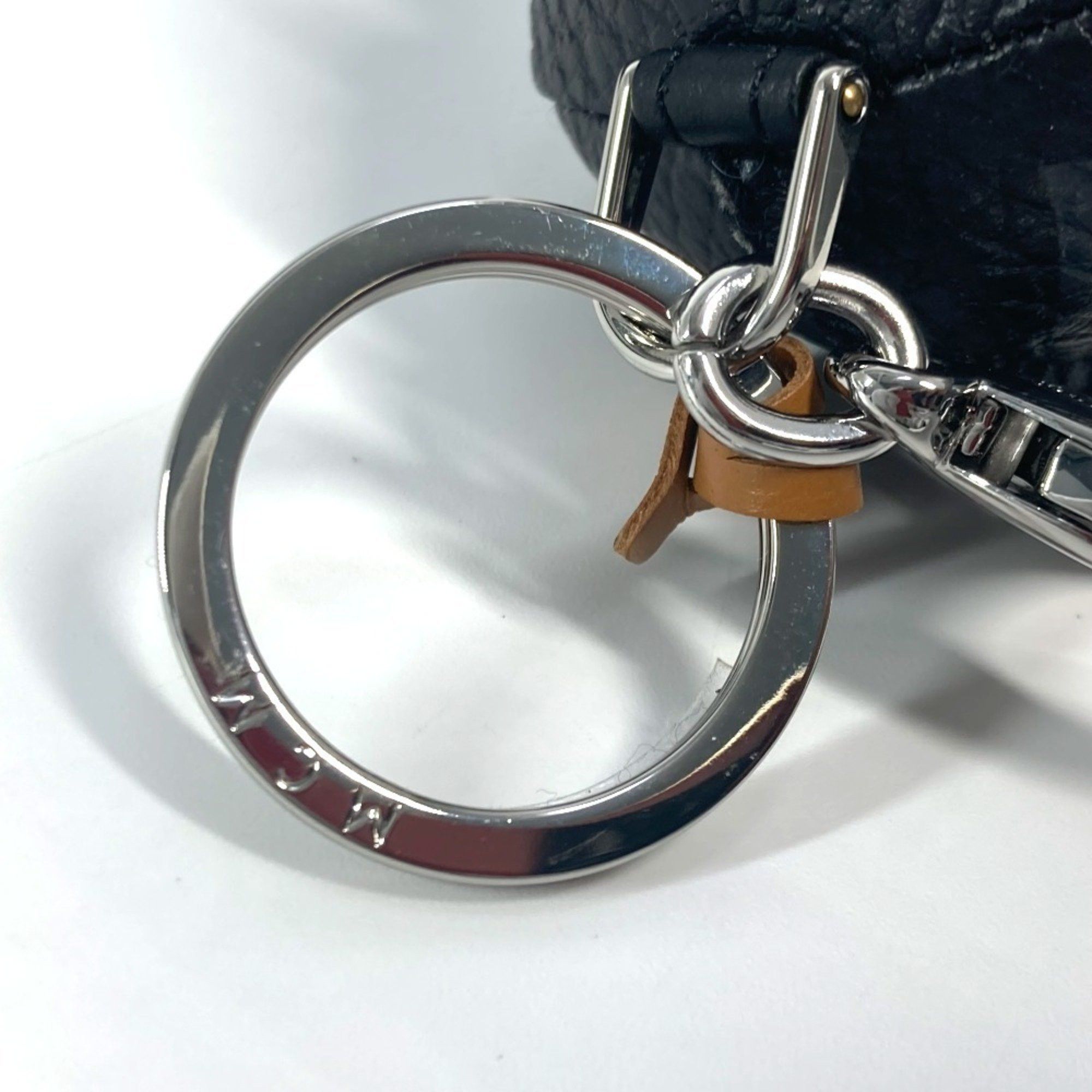 MCM MCM A BATHING APE Milo Visetos Bag Charm Keychain Leather Men's Women's Black Size ONE SIZE - 9 Thumbnail