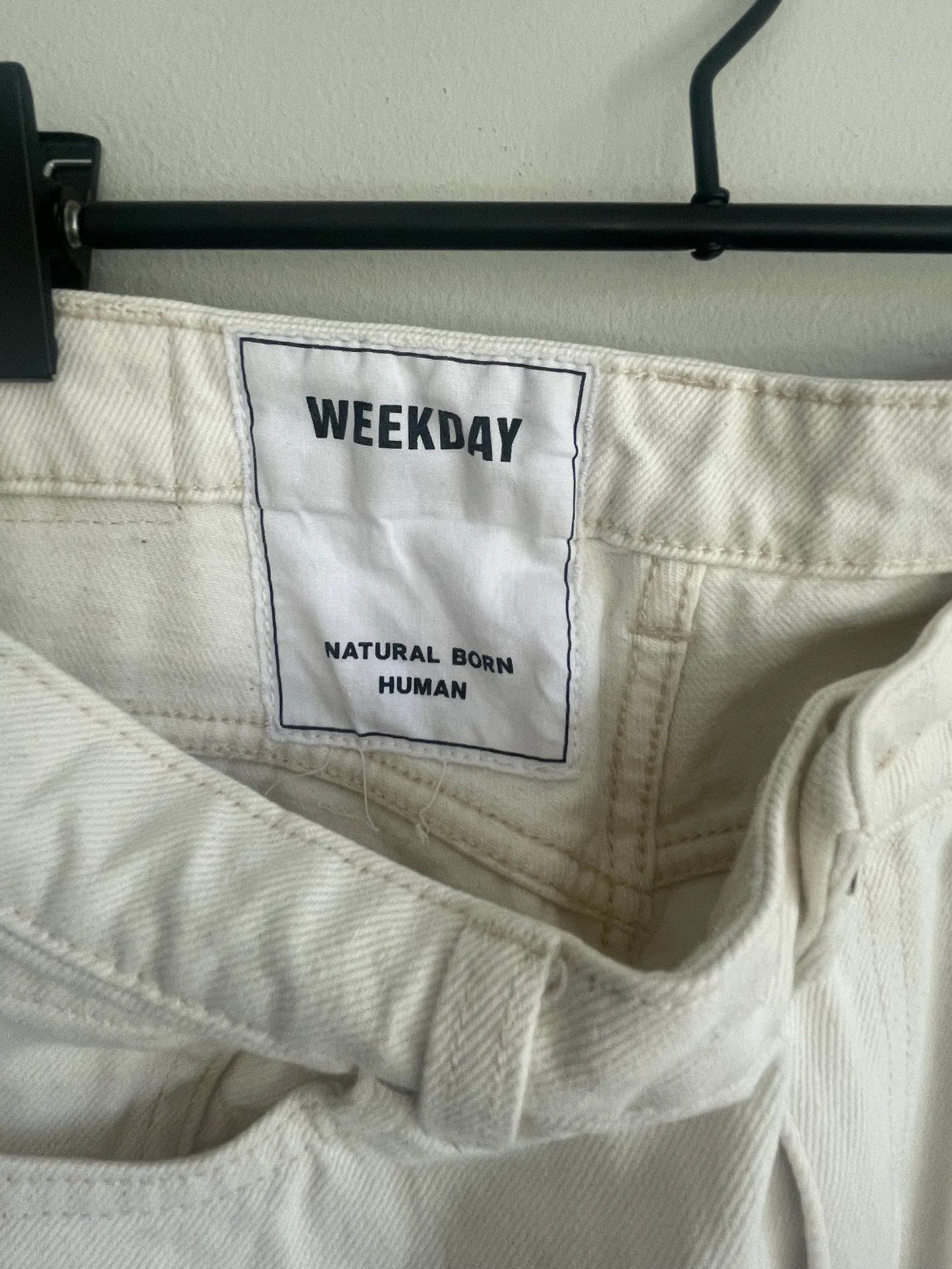 Weekday Weekday Row Ecru Pants Size 30" / US 8 / IT 44 - 2 Thumbnail