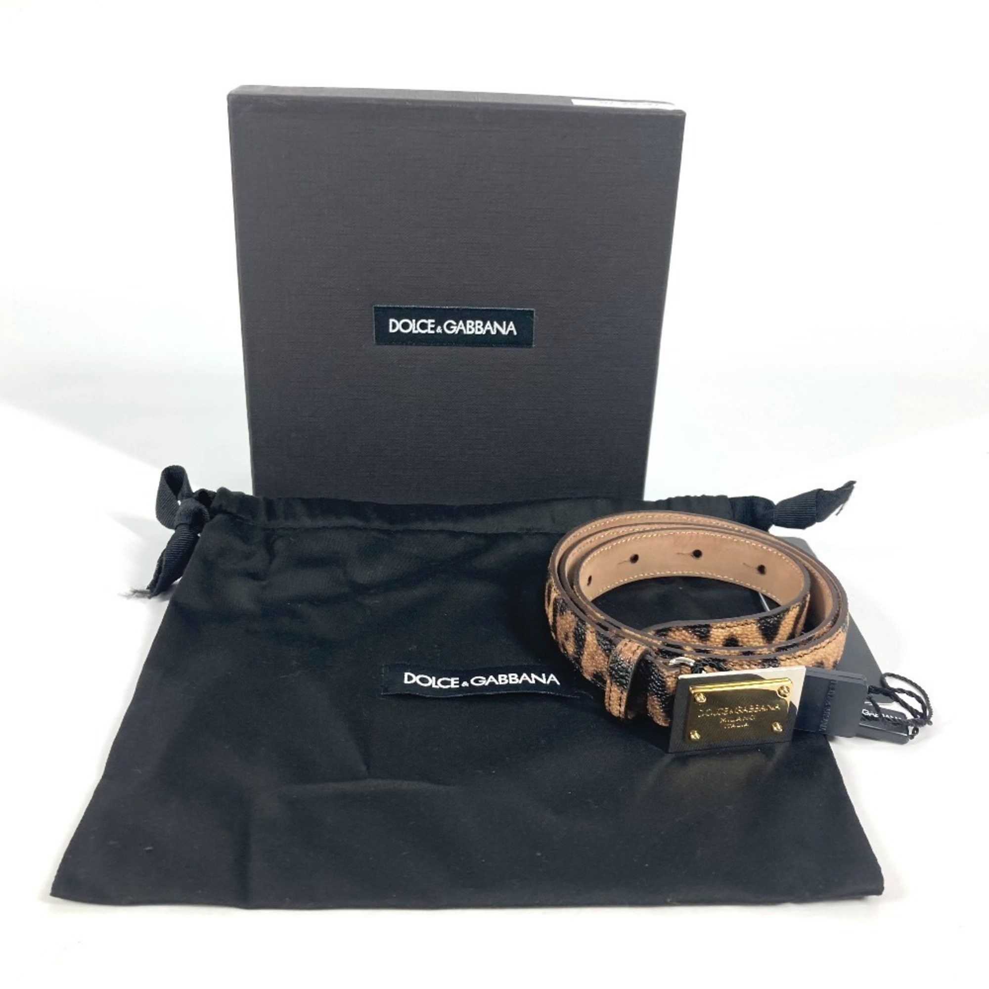 Dolce & Gabbana Dolce & Gabbana DOLCE&GABBANA Leopard print belt for women, brown Size ONE SIZE - 14 Thumbnail