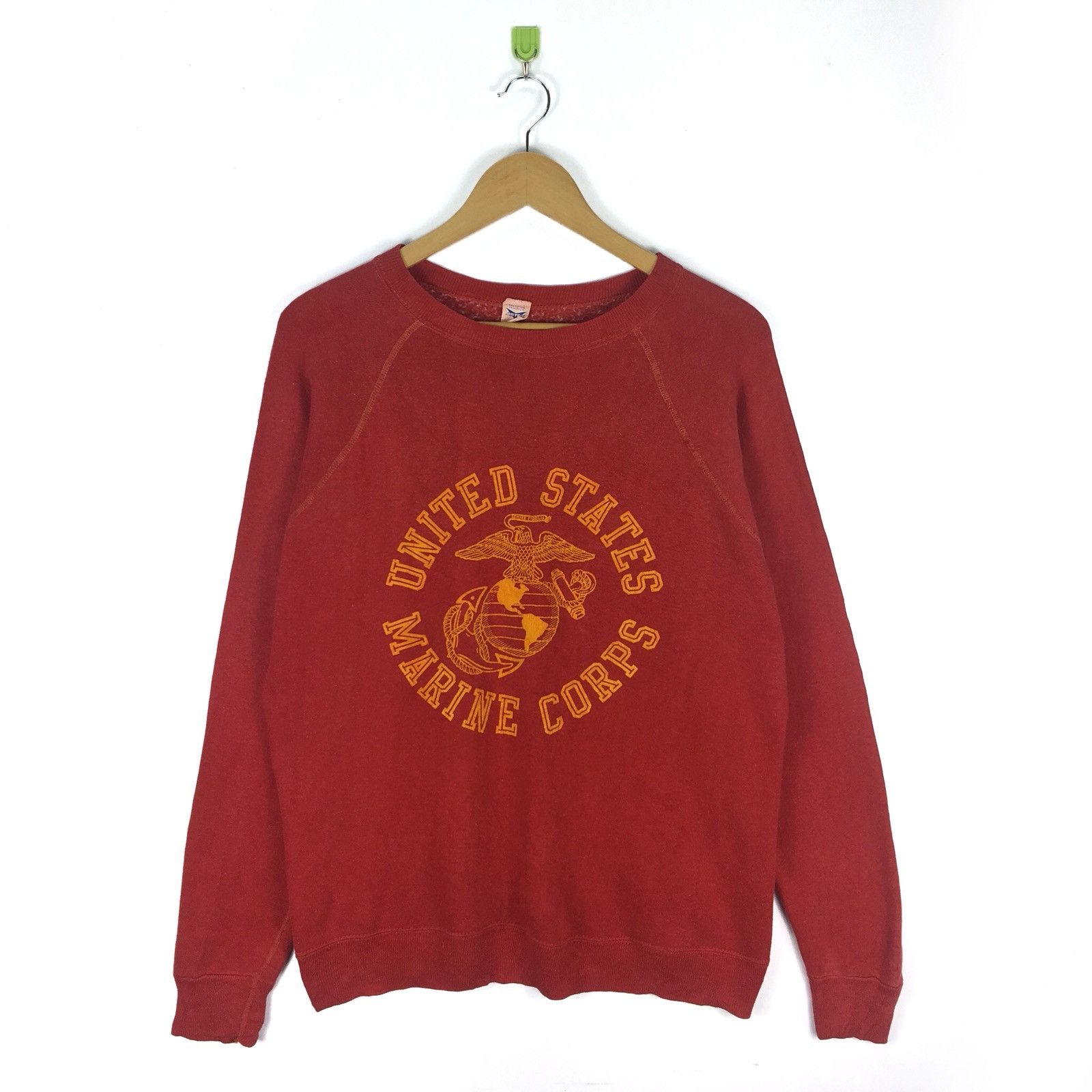 Vintage 70/80s US Marine Corps Artex Sweatshirt Crewneck Big Logo 
