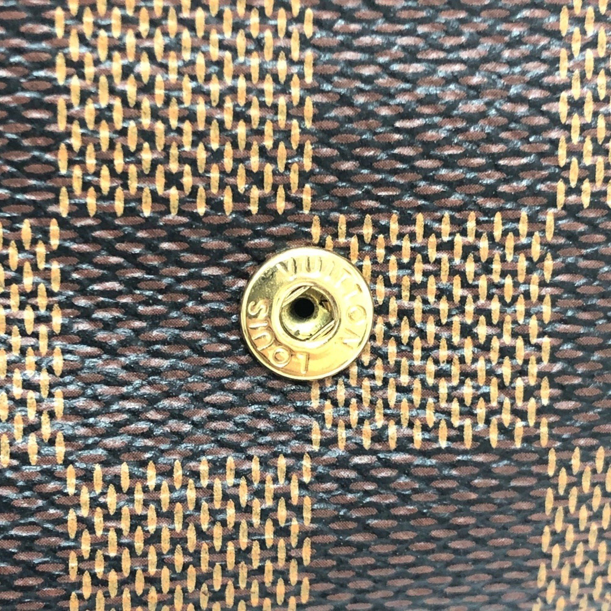 Louis Vuitton LOUIS VUITTON N62630 Multicle 6 6-key case, small item, key Damier canvas, men's, women's, ebene, brown Size ONE SIZE - 10 Thumbnail