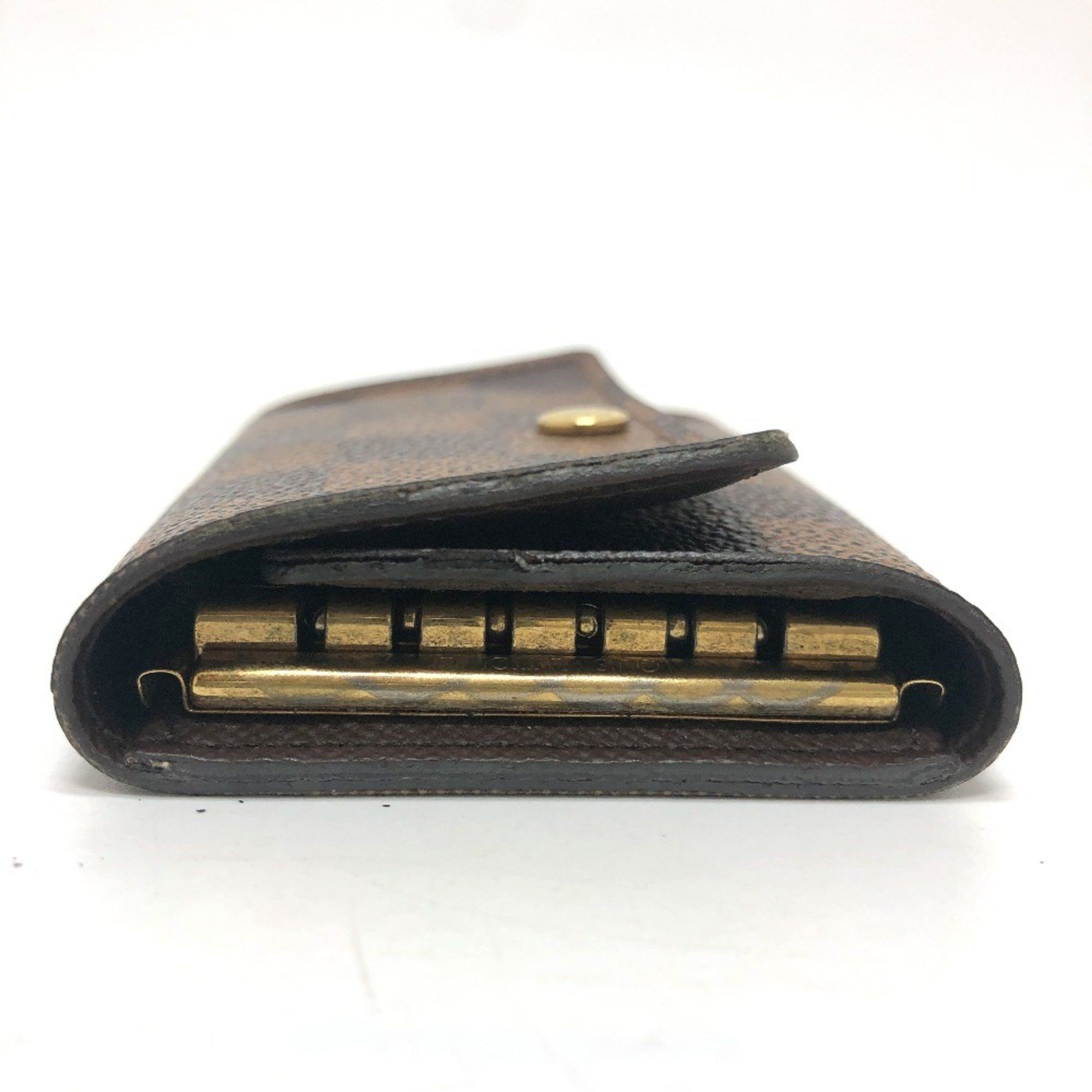 Louis Vuitton LOUIS VUITTON N62630 Multicle 6 6-key case, small item, key Damier canvas, men's, women's, ebene, brown Size ONE SIZE - 3 Thumbnail