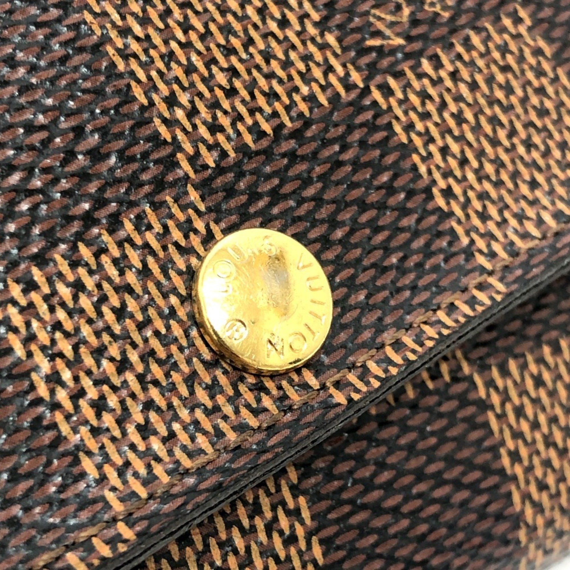 Louis Vuitton LOUIS VUITTON N62630 Multicle 6 6-key case, small item, key Damier canvas, men's, women's, ebene, brown Size ONE SIZE - 15 Thumbnail