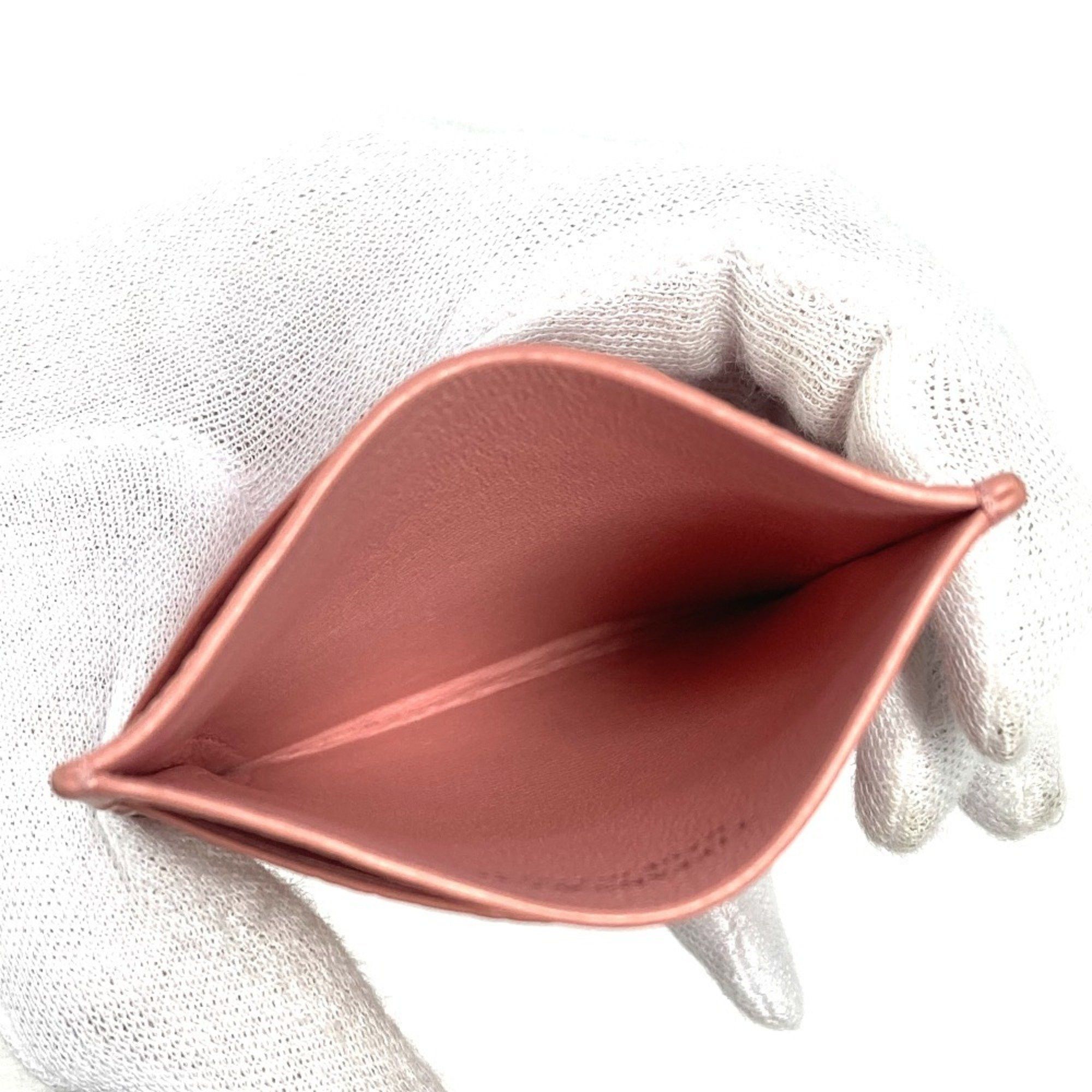 Tiffany & Co. TIFFANY&Co. Tiffany Heart Logo Return to Business Card Holder Pass Case Holder/Card Leather Women's Pink Like New Size ONE SIZE - 8 Thumbnail