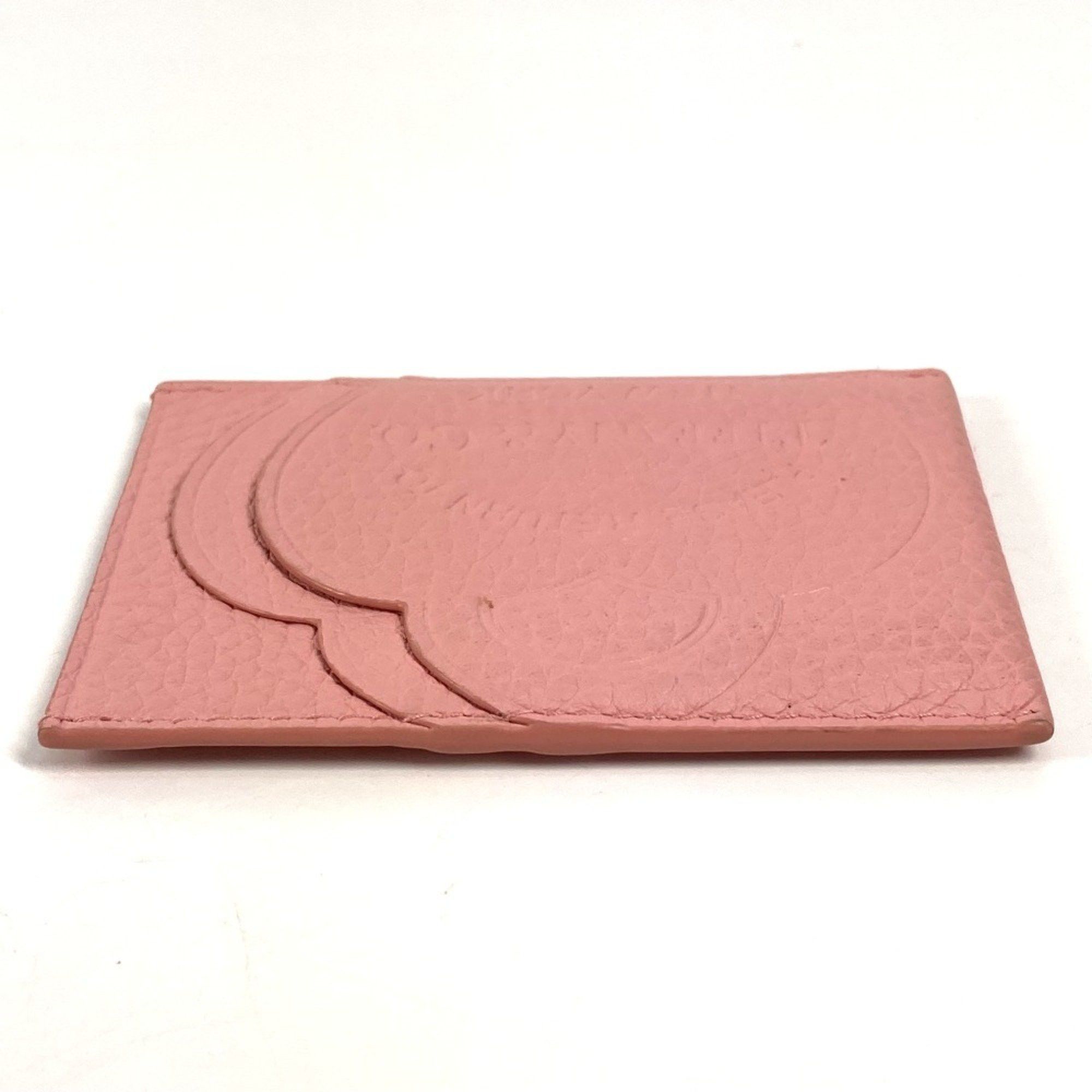 Tiffany & Co. TIFFANY&Co. Tiffany Heart Logo Return to Business Card Holder Pass Case Holder/Card Leather Women's Pink Like New Size ONE SIZE - 5 Thumbnail