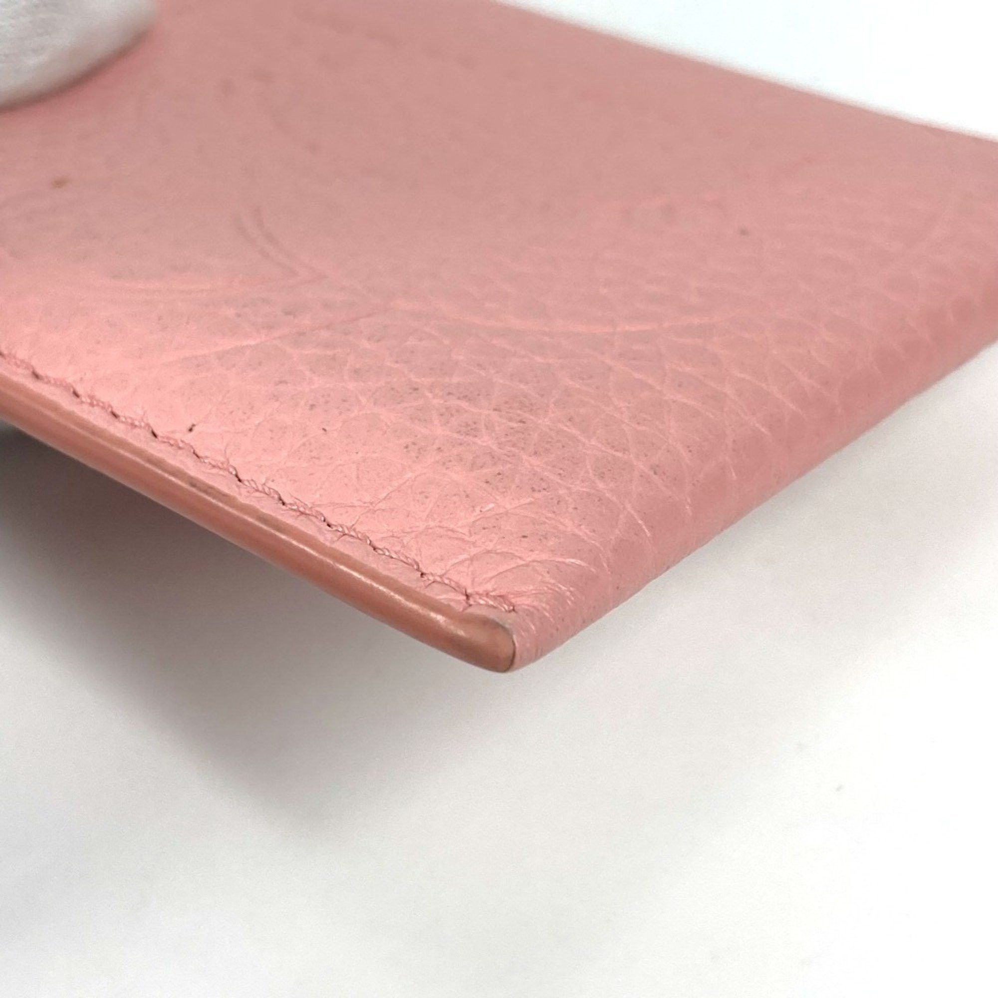 Tiffany & Co. TIFFANY&Co. Tiffany Heart Logo Return to Business Card Holder Pass Case Holder/Card Leather Women's Pink Like New Size ONE SIZE - 7 Thumbnail
