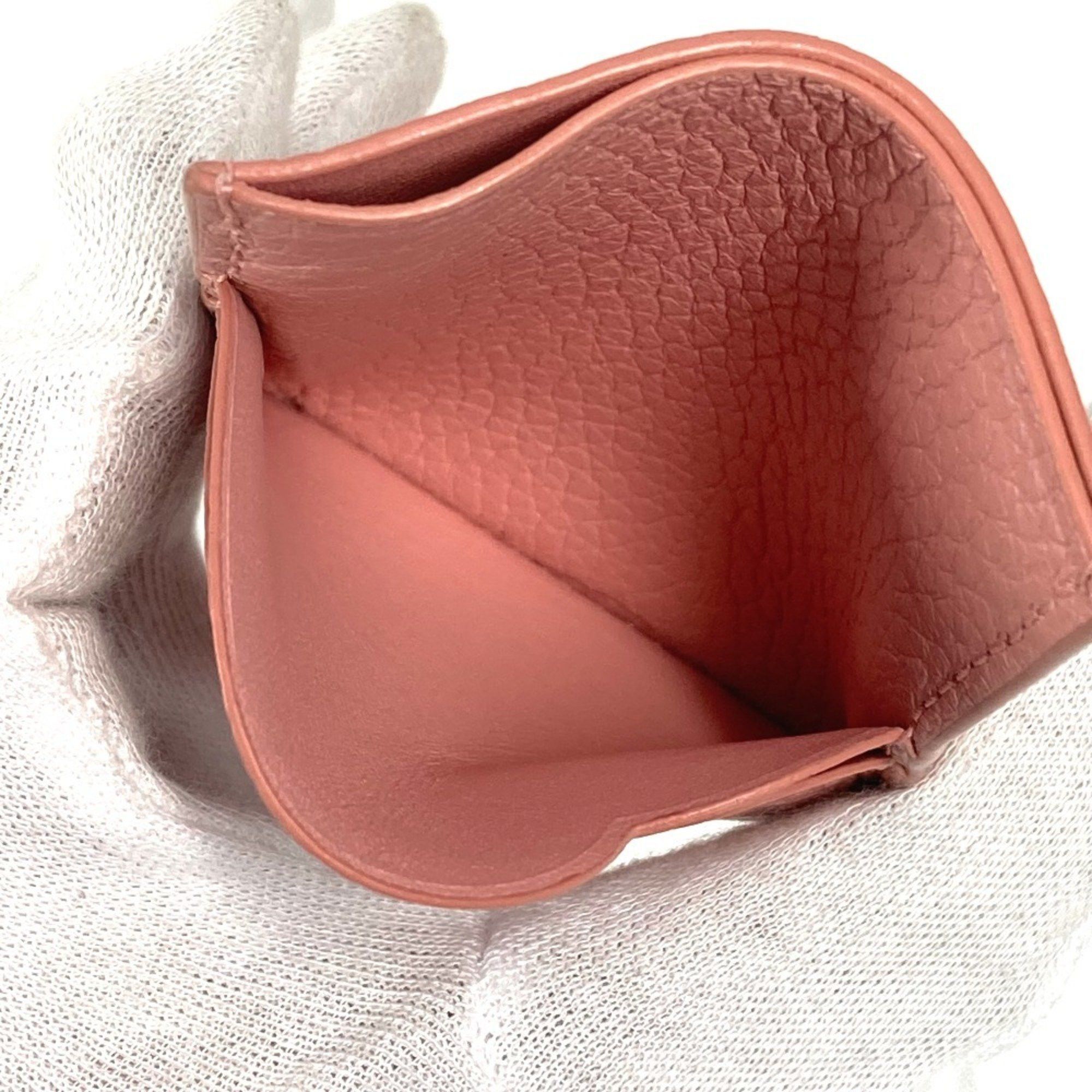 Tiffany & Co. TIFFANY&Co. Tiffany Heart Logo Return to Business Card Holder Pass Case Holder/Card Leather Women's Pink Like New Size ONE SIZE - 11 Thumbnail