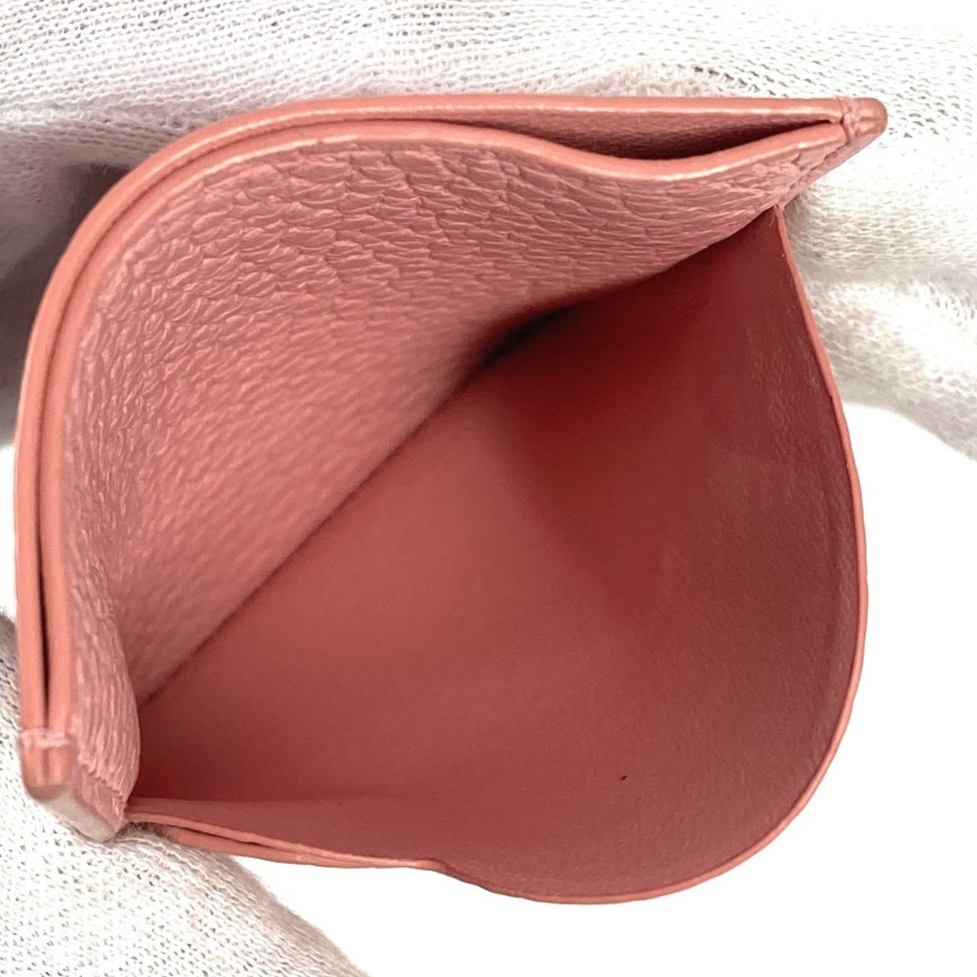Tiffany & Co. TIFFANY&Co. Tiffany Heart Logo Return to Business Card Holder Pass Case Holder/Card Leather Women's Pink Like New Size ONE SIZE - 14 Thumbnail