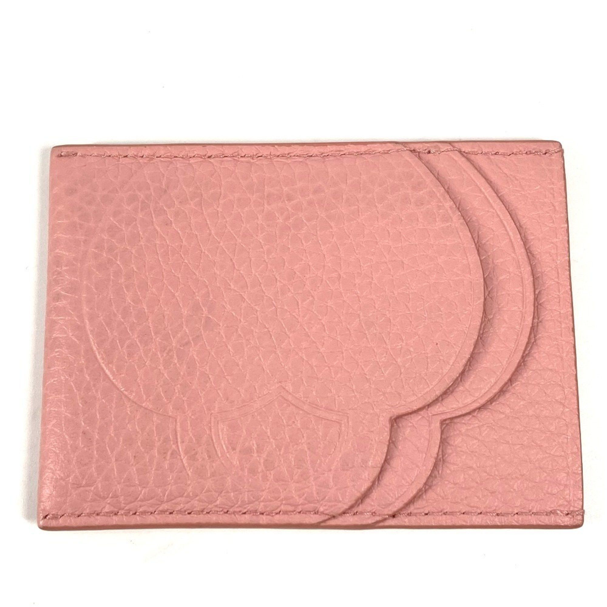 Tiffany & Co. TIFFANY&Co. Tiffany Heart Logo Return to Business Card Holder Pass Case Holder/Card Leather Women's Pink Like New Size ONE SIZE - 2 Thumbnail