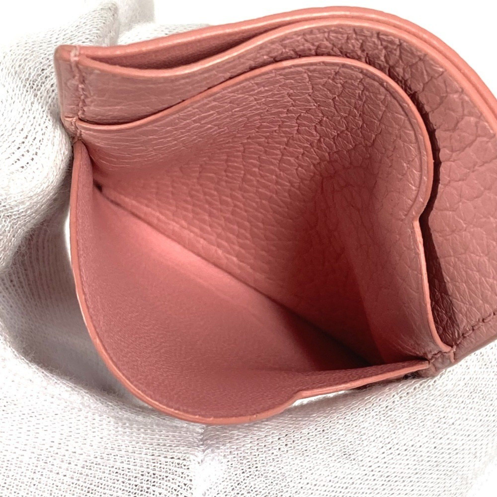 Tiffany & Co. TIFFANY&Co. Tiffany Heart Logo Return to Business Card Holder Pass Case Holder/Card Leather Women's Pink Like New Size ONE SIZE - 12 Thumbnail