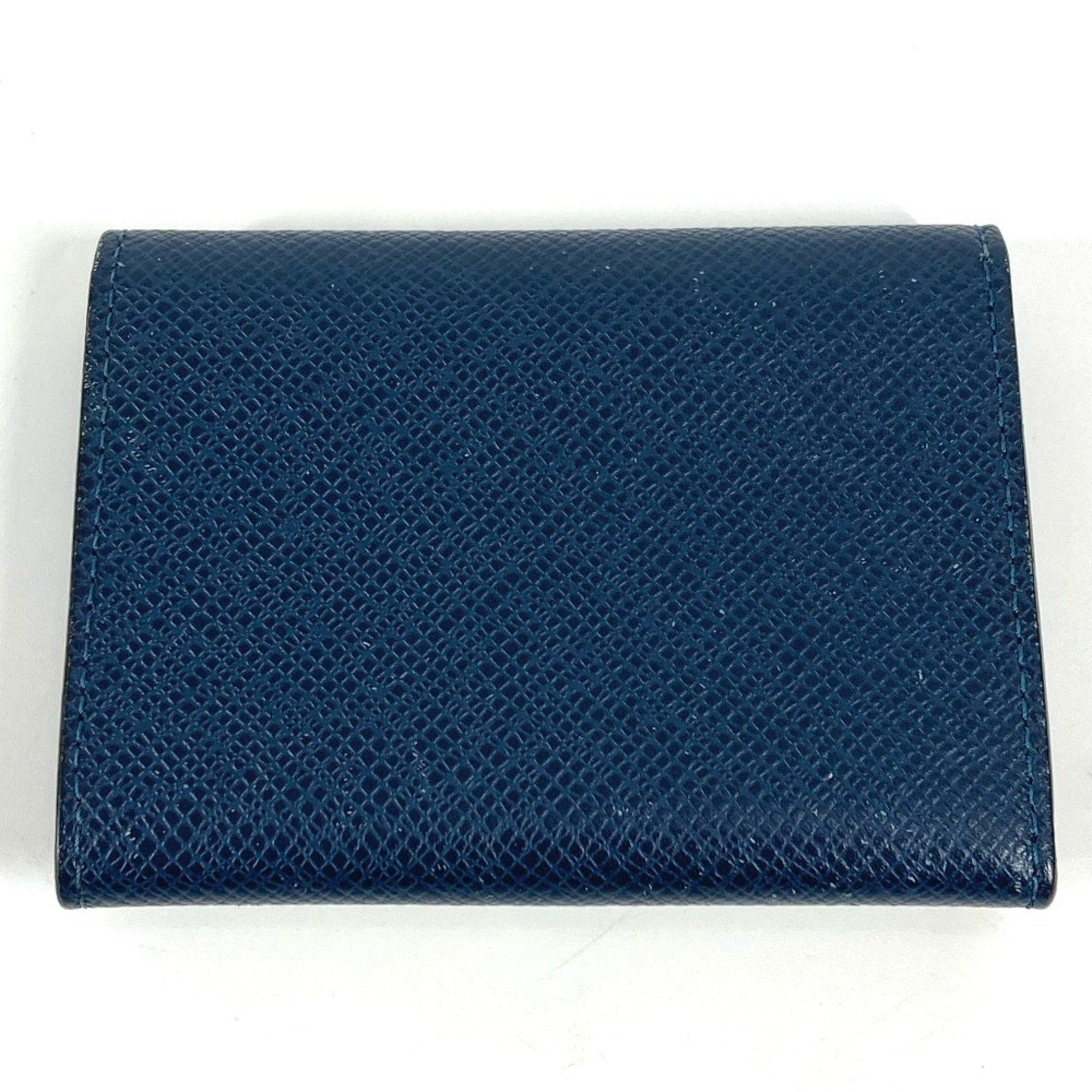 Louis Vuitton LOUIS VUITTON M64022 Taiga Envelope Carte de Visite MM Business Card Holder Pass Case Holder/Card Leather Men's Women's Ocean Navy Size ONE SIZE - 2 Thumbnail