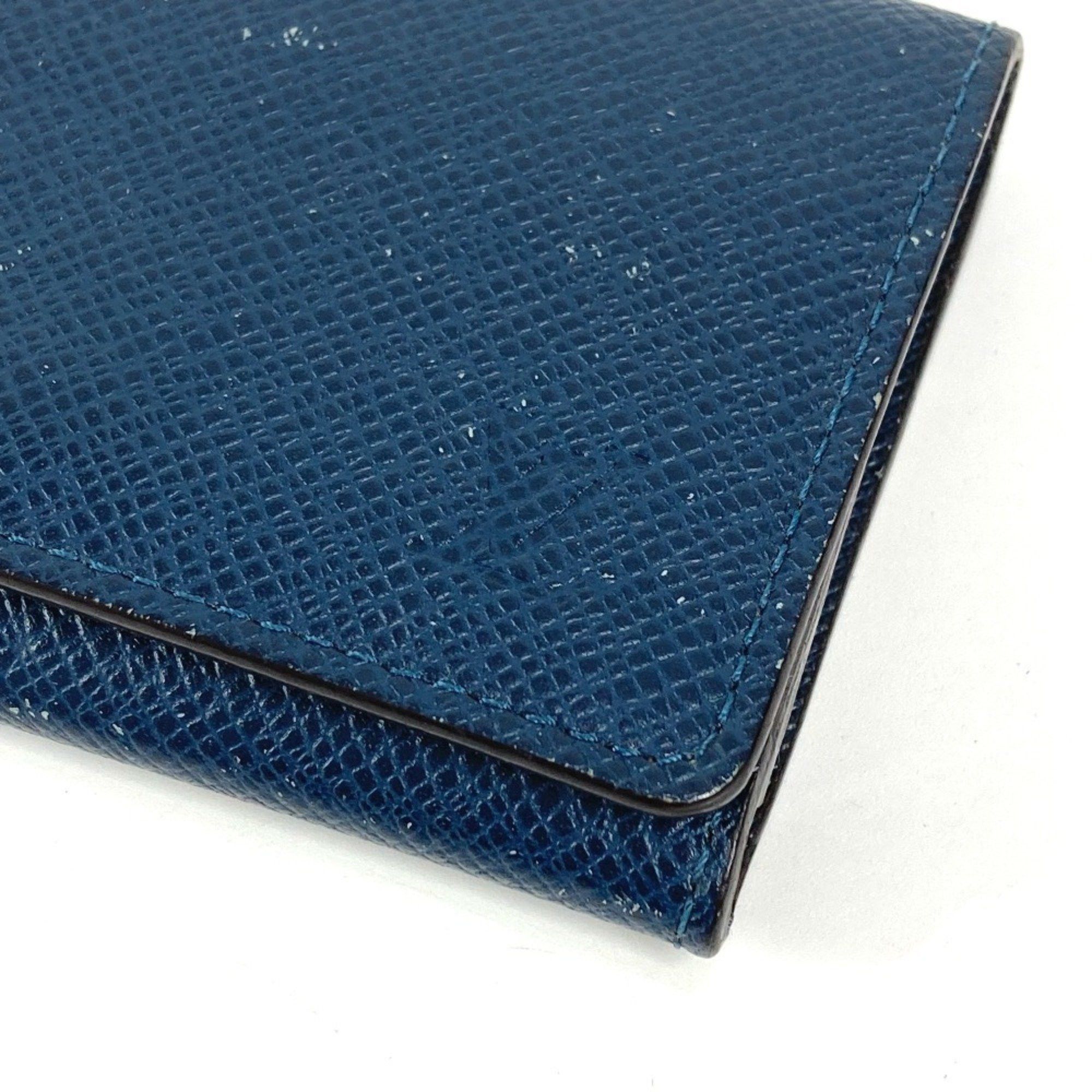 Louis Vuitton LOUIS VUITTON M64022 Taiga Envelope Carte de Visite MM Business Card Holder Pass Case Holder/Card Leather Men's Women's Ocean Navy Size ONE SIZE - 7 Thumbnail