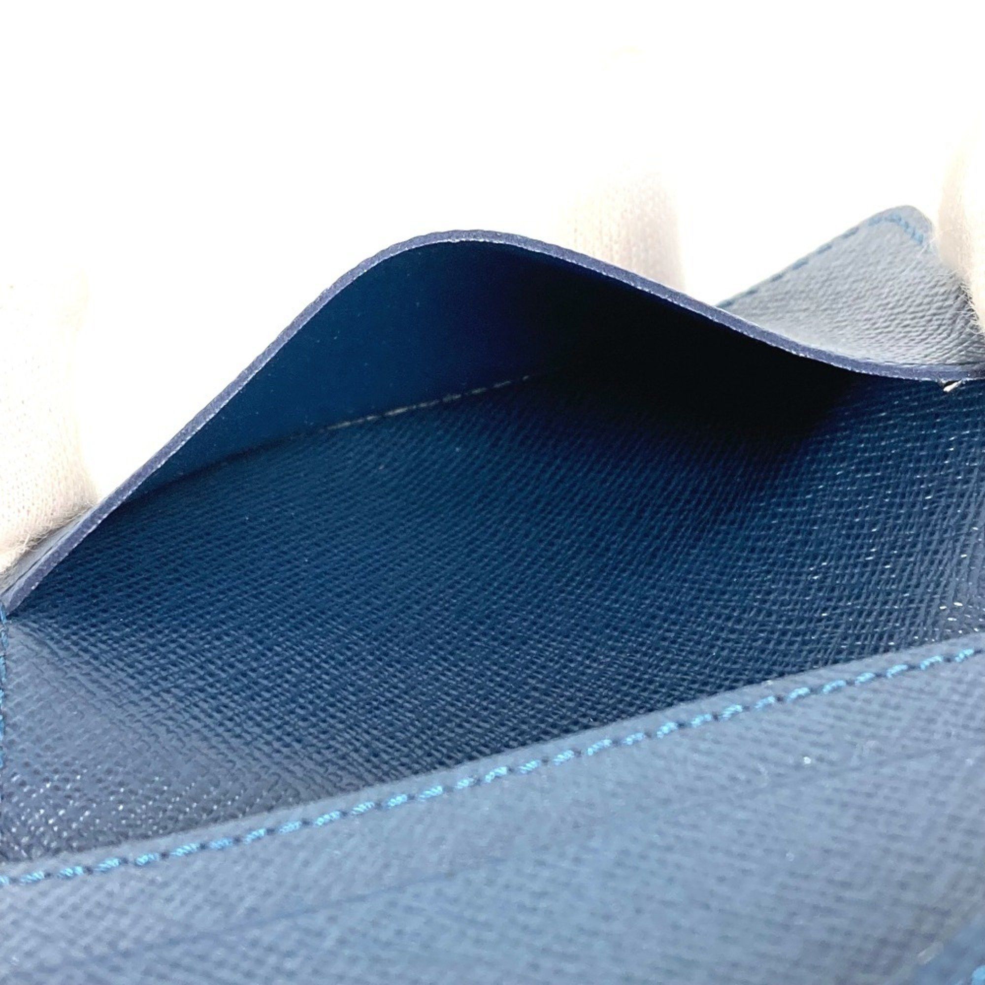 Louis Vuitton LOUIS VUITTON M64022 Taiga Envelope Carte de Visite MM Business Card Holder Pass Case Holder/Card Leather Men's Women's Ocean Navy Size ONE SIZE - 15 Thumbnail