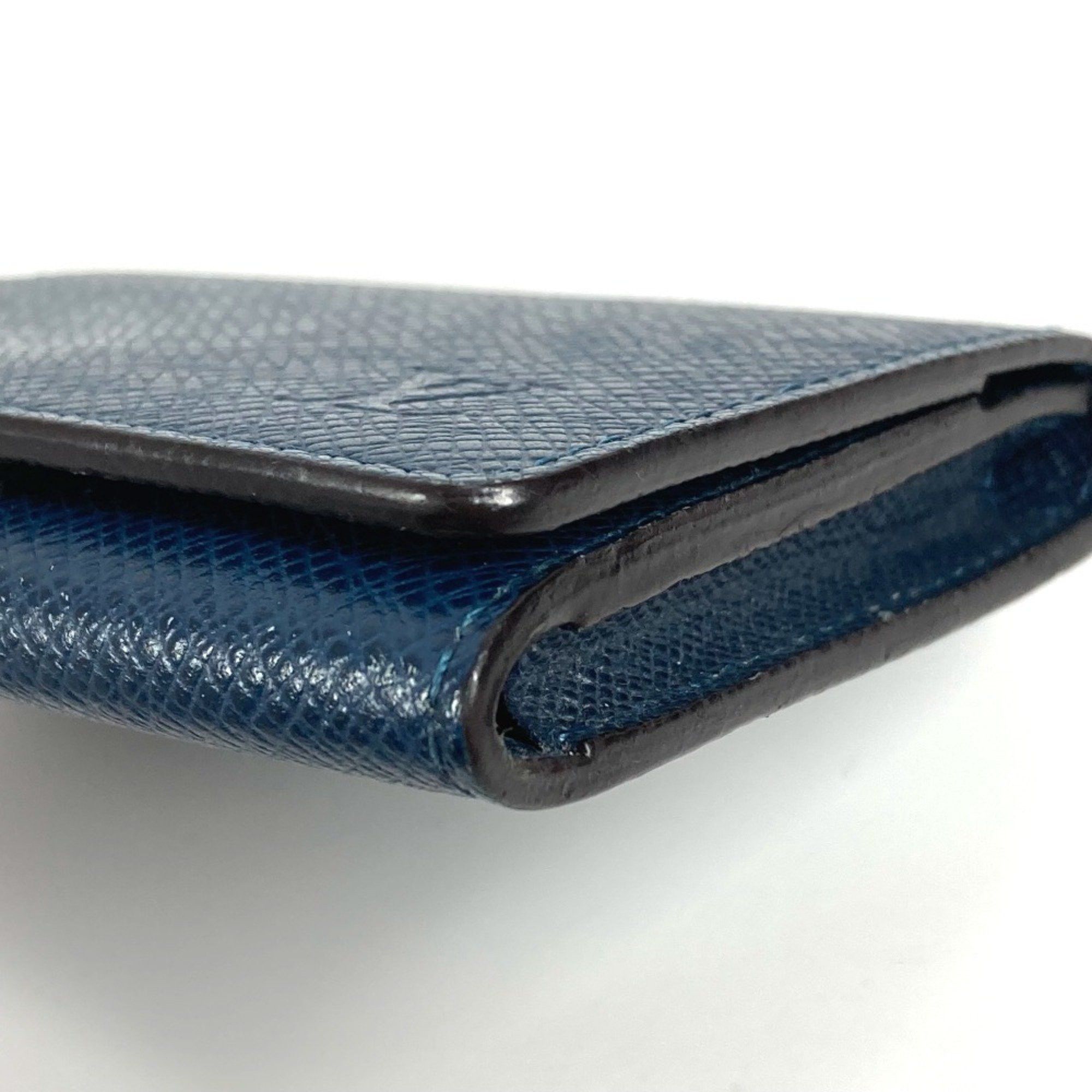 Louis Vuitton LOUIS VUITTON M64022 Taiga Envelope Carte de Visite MM Business Card Holder Pass Case Holder/Card Leather Men's Women's Ocean Navy Size ONE SIZE - 5 Thumbnail