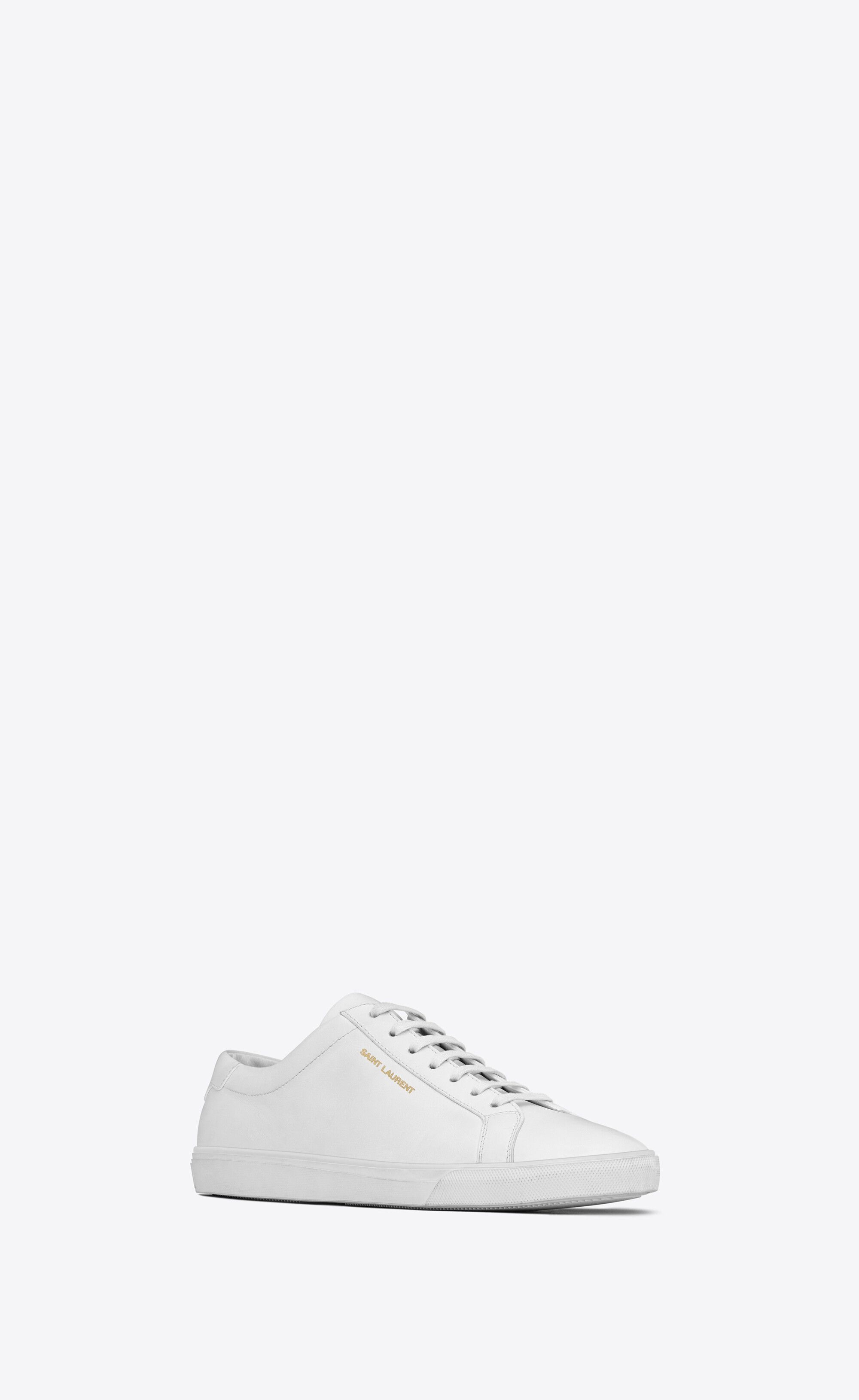 Saint Laurent Paris women's andy sneakers in leather Size US 8 / IT 38 - 3 Thumbnail