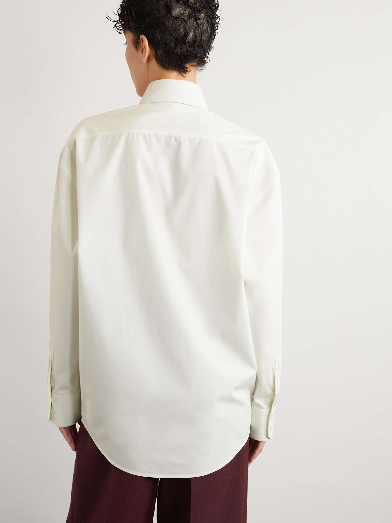 Saint Laurent Paris boyfriend shirt in cotton poplin Size L / US 10 / IT 46 - 3 Thumbnail