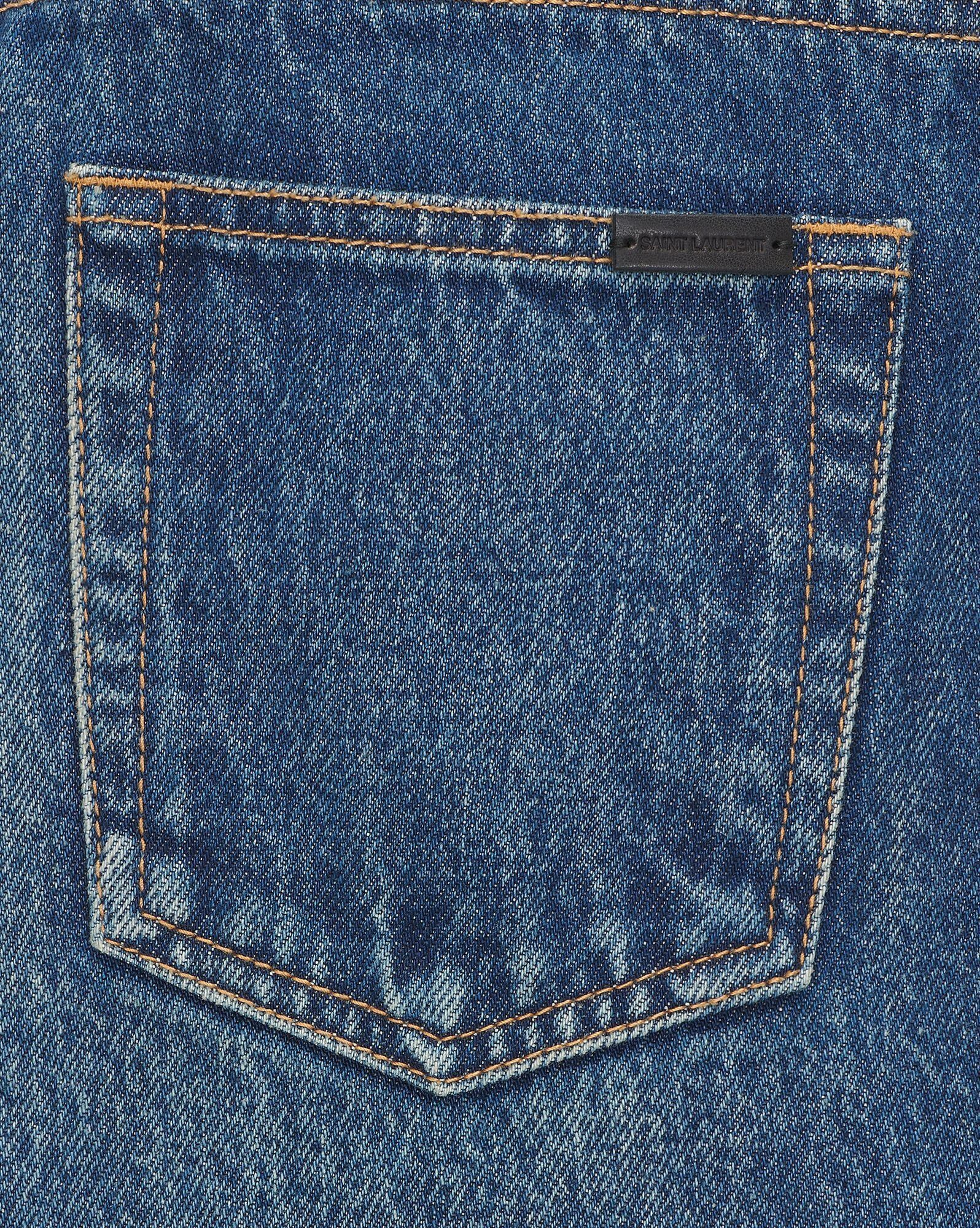 Saint Laurent Paris CINDY jeans in dark beach blue denim Size 29" - 4 Thumbnail