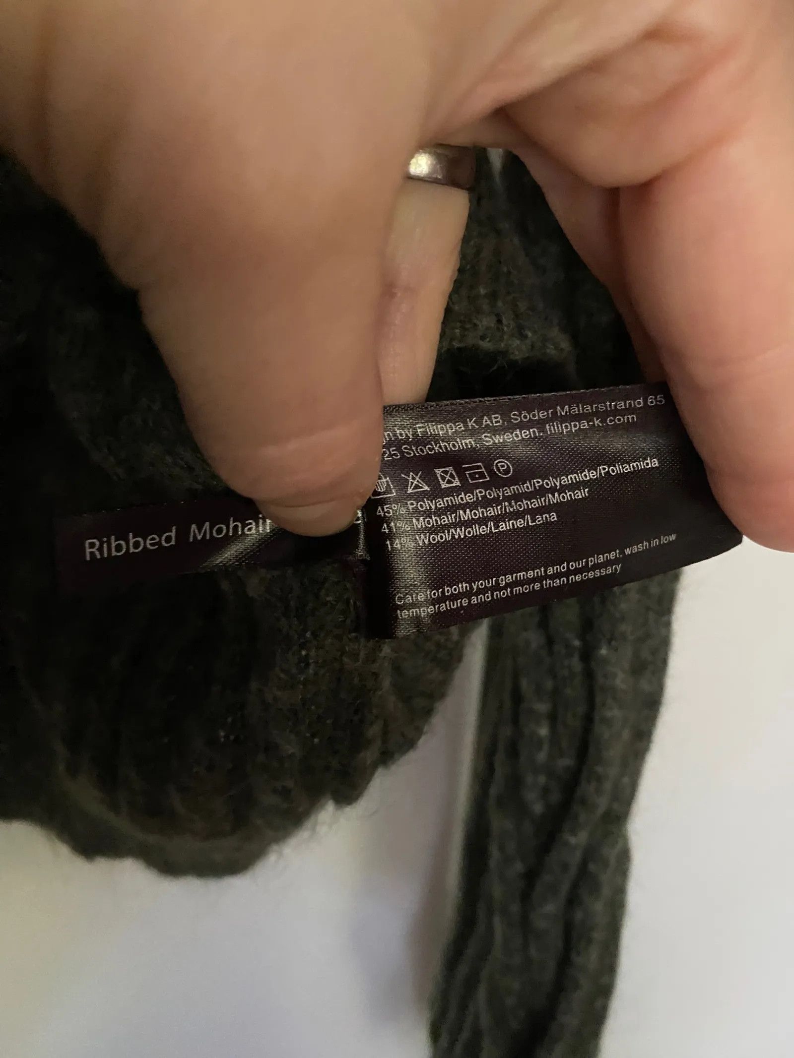 Filippa K Filippa K Ribbed mohair pullover Sweater Size M / US 6-8 / IT 42-44 - 2 Thumbnail