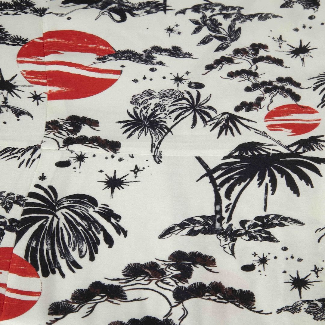 RIXO Palm Tree Print Long Sleeve Cindy Wrap Dress Size M / US 6-8 / IT 42-44 - 3 Thumbnail