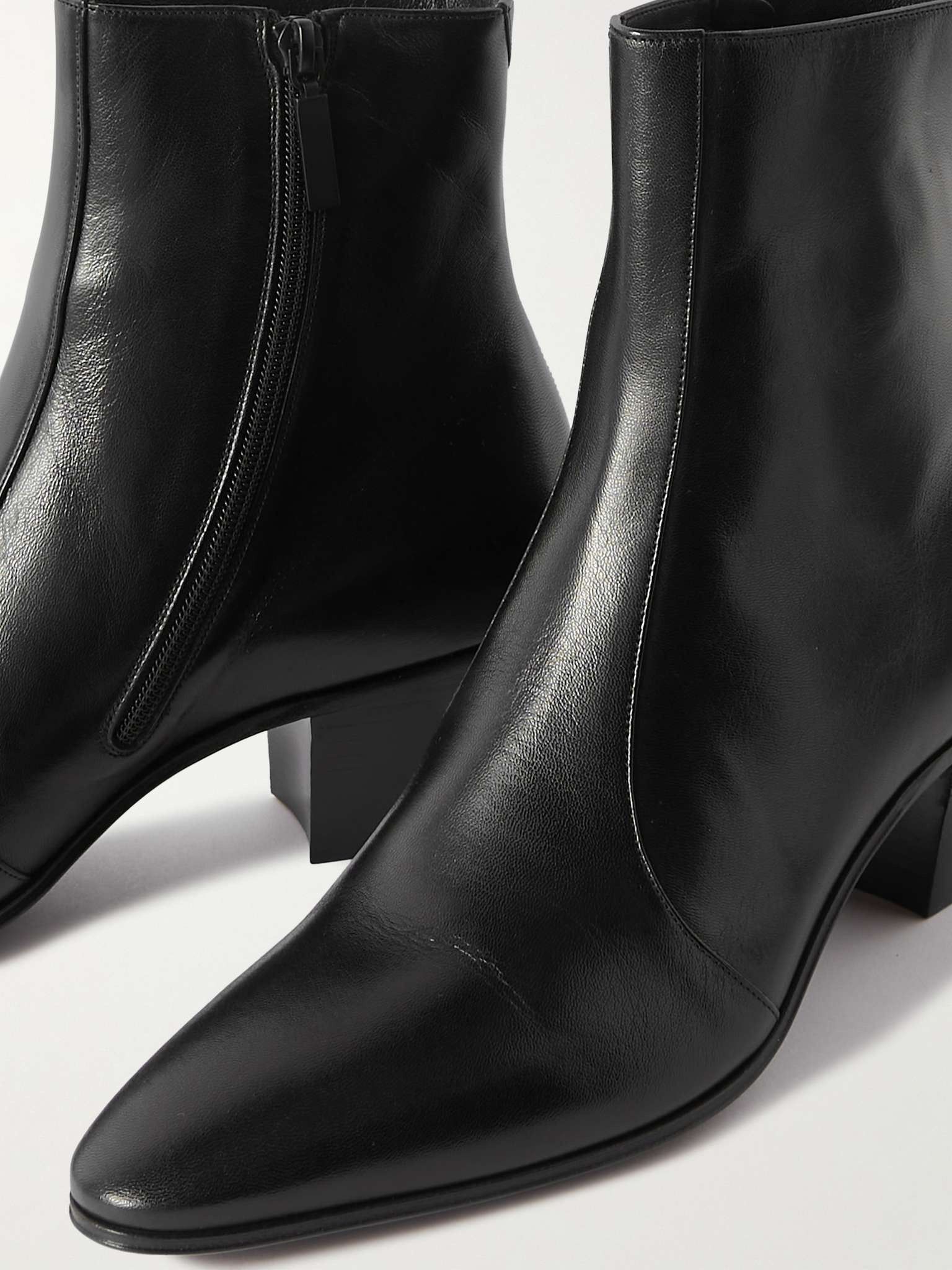 Saint Laurent Paris Vassili chelsea booties in smooth leather Size US 12 / IT 42 - 4 Thumbnail
