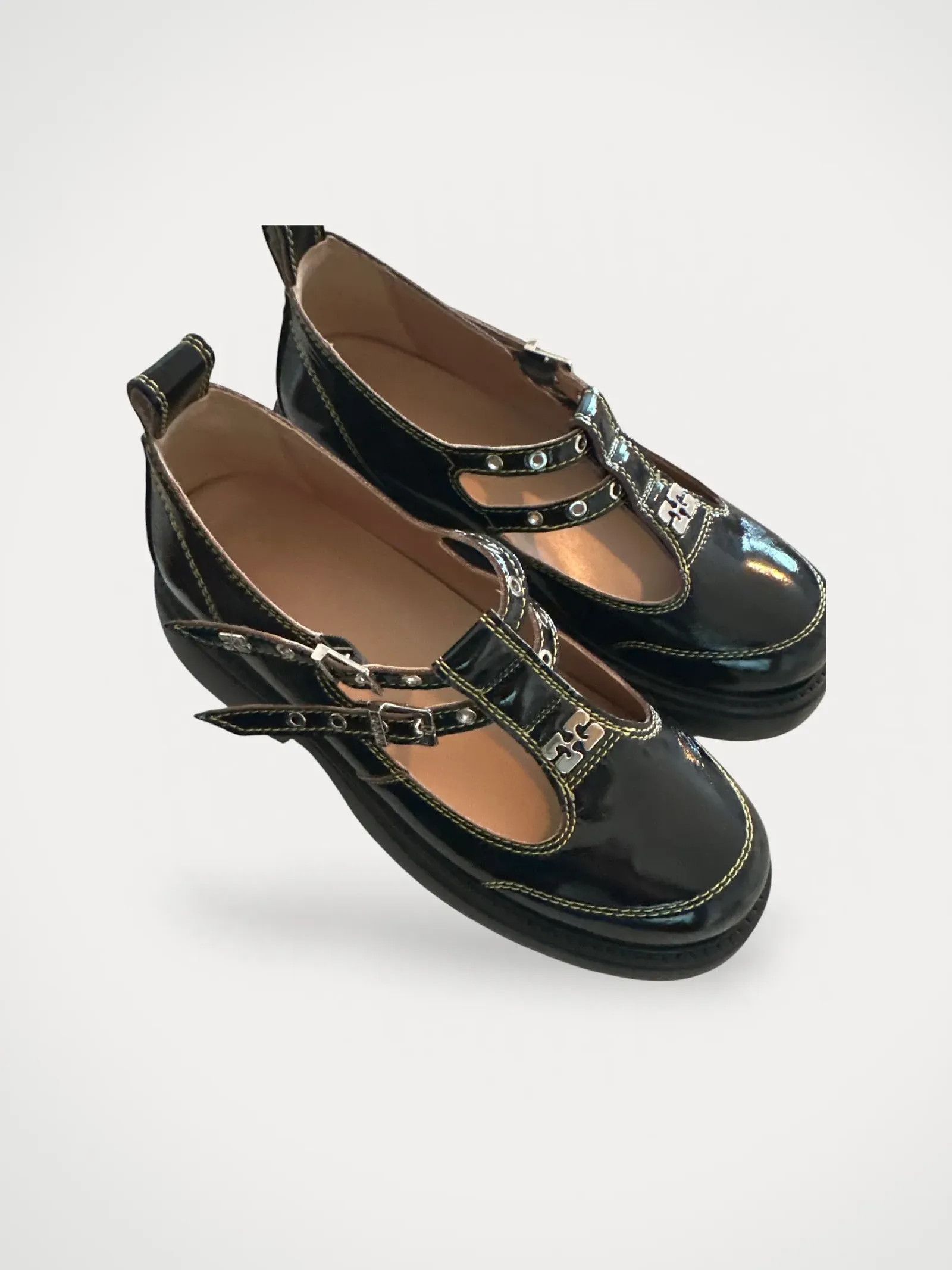 Ganni Ganni Mary Jane Sandals Size US 10 / IT 40 - 2 Thumbnail