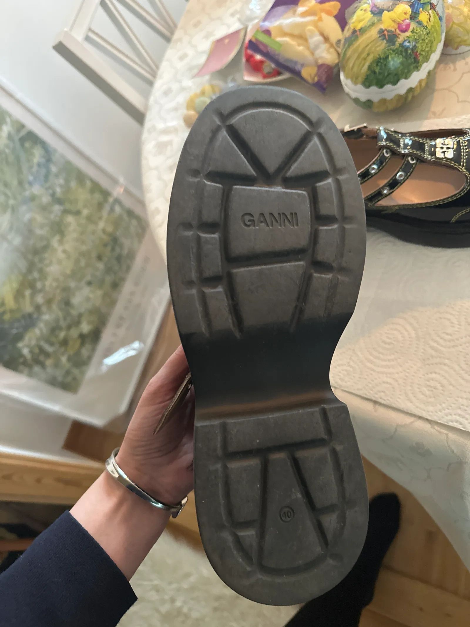 Ganni Ganni Mary Jane Sandals Size US 10 / IT 40 - 5 Thumbnail