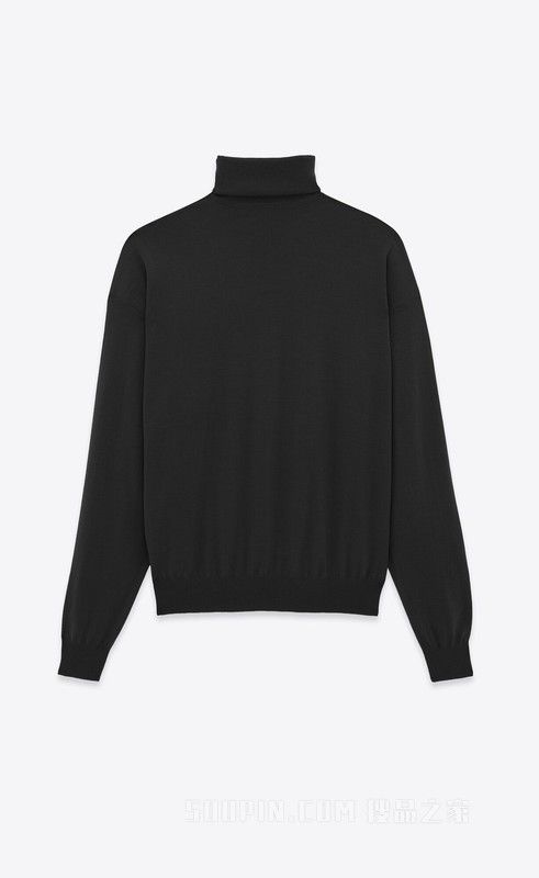 Saint Laurent Paris CASSANDRE turtleneck sweater in wool Size XXL / US 16-18 / IT 52-54 - 2 Thumbnail