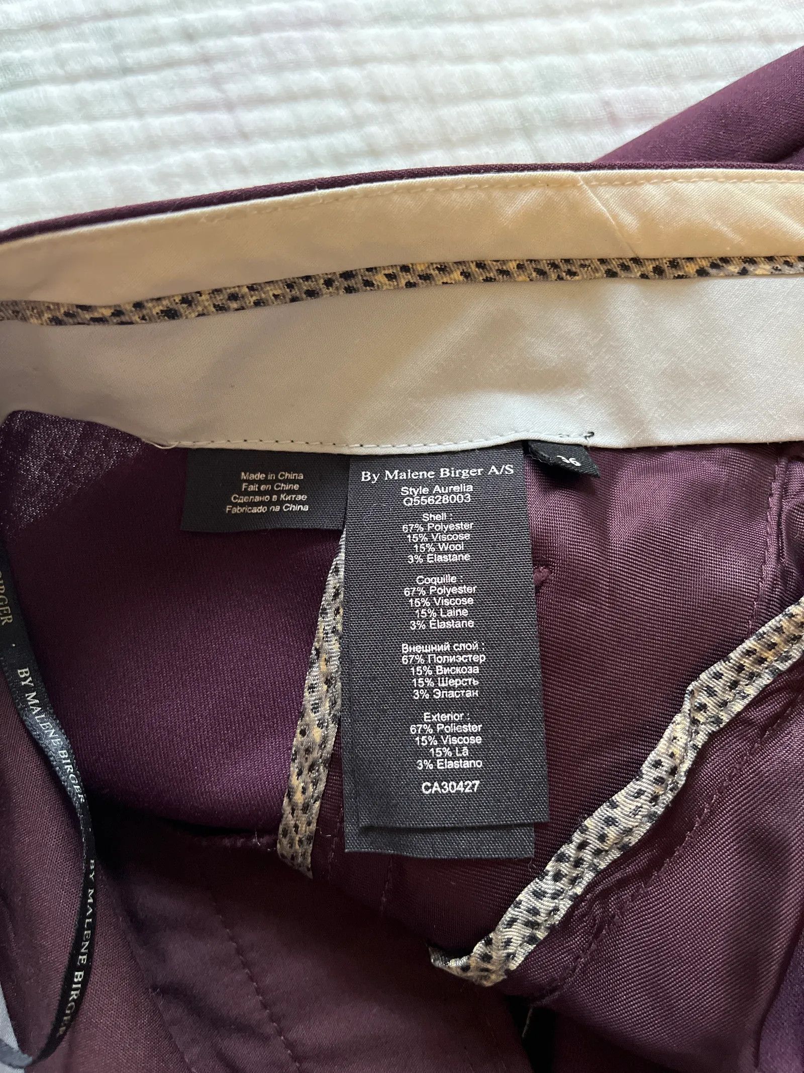By Malene Birger By Malene Birger Aurelia Pants Size 26" / US 2 / IT 38 - 3 Thumbnail
