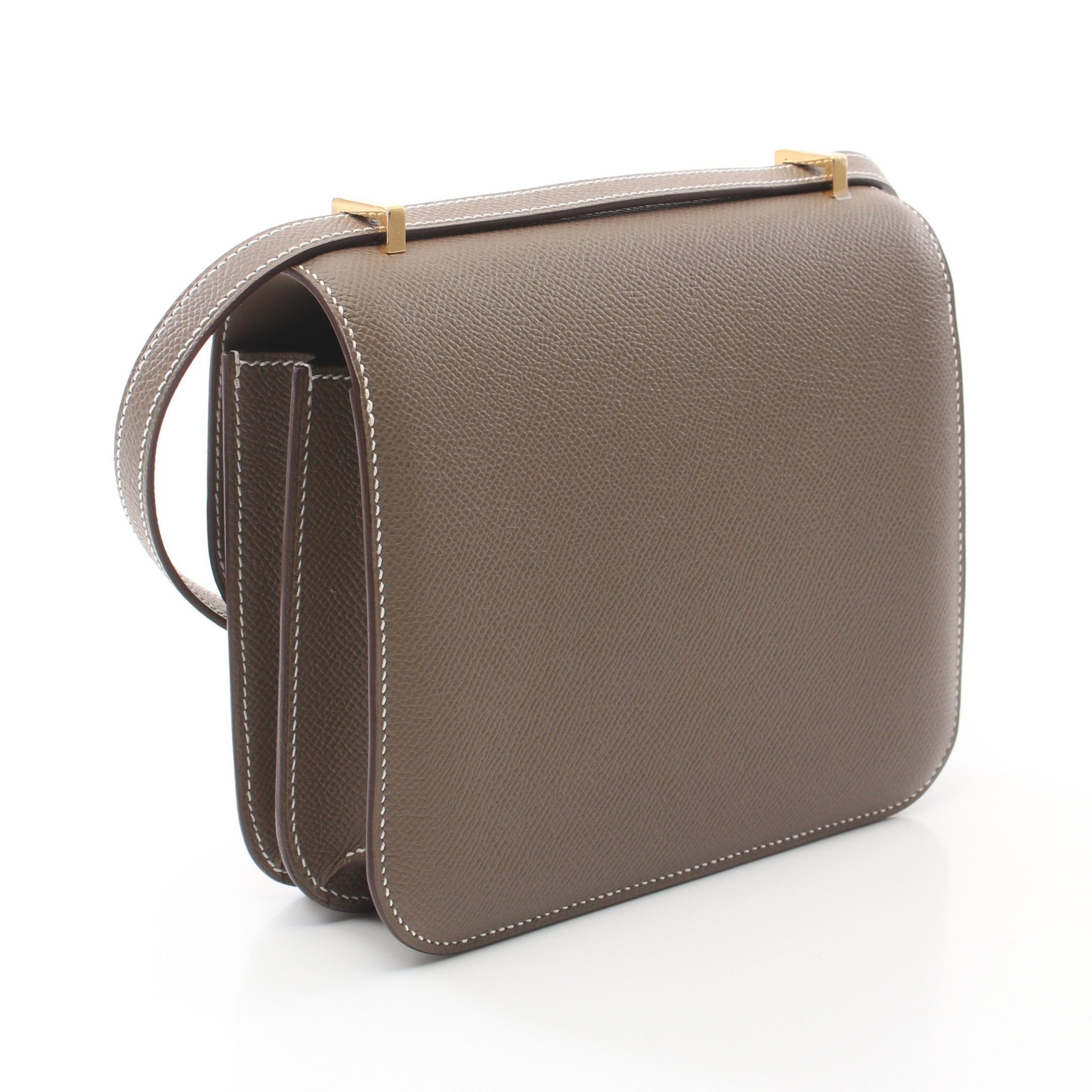 Hermes Hermes Constance 3 Mini Shoulder Bag Veau Epsom Gray Brown Gold Hardware Double Engraved Size ONE SIZE - 2 Thumbnail