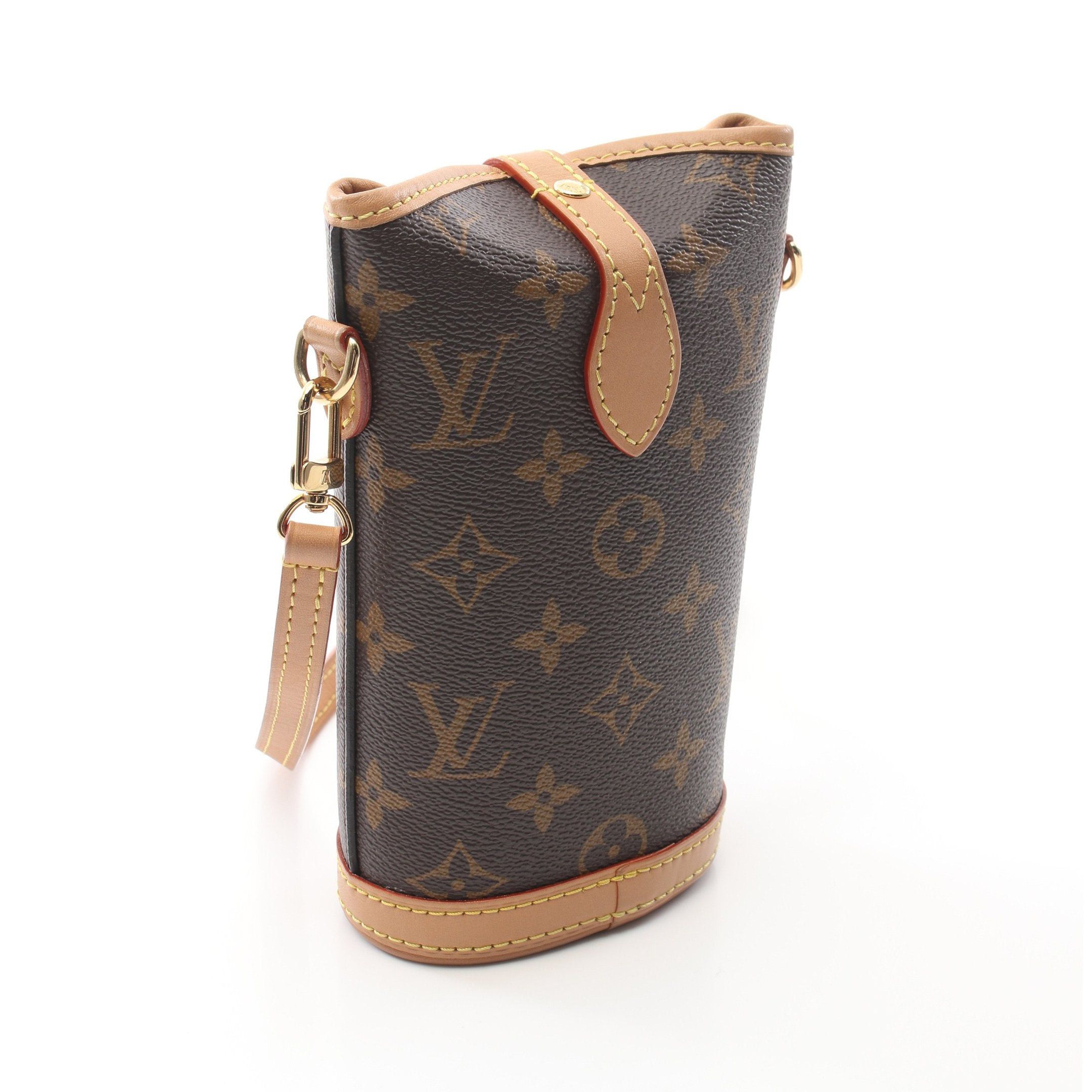 Louis Vuitton Louis Vuitton Fold Me Pouch Monogram Shoulder Bag Leather Brown Size ONE SIZE - 2 Thumbnail