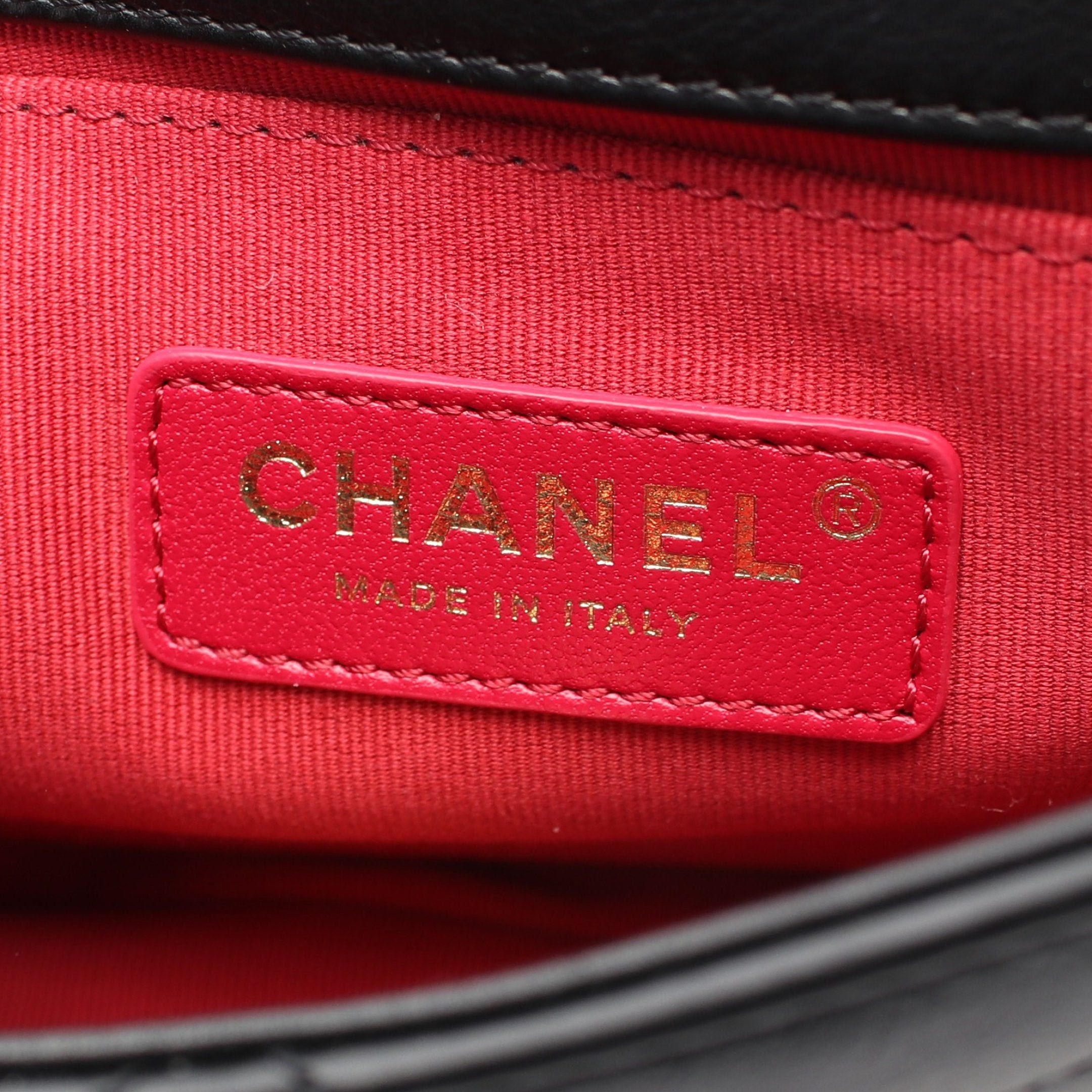 Chanel Chanel Matelasse Small Flap Chain Shoulder Bag Lambskin Black Gold Hardware Size ONE SIZE - 4 Thumbnail