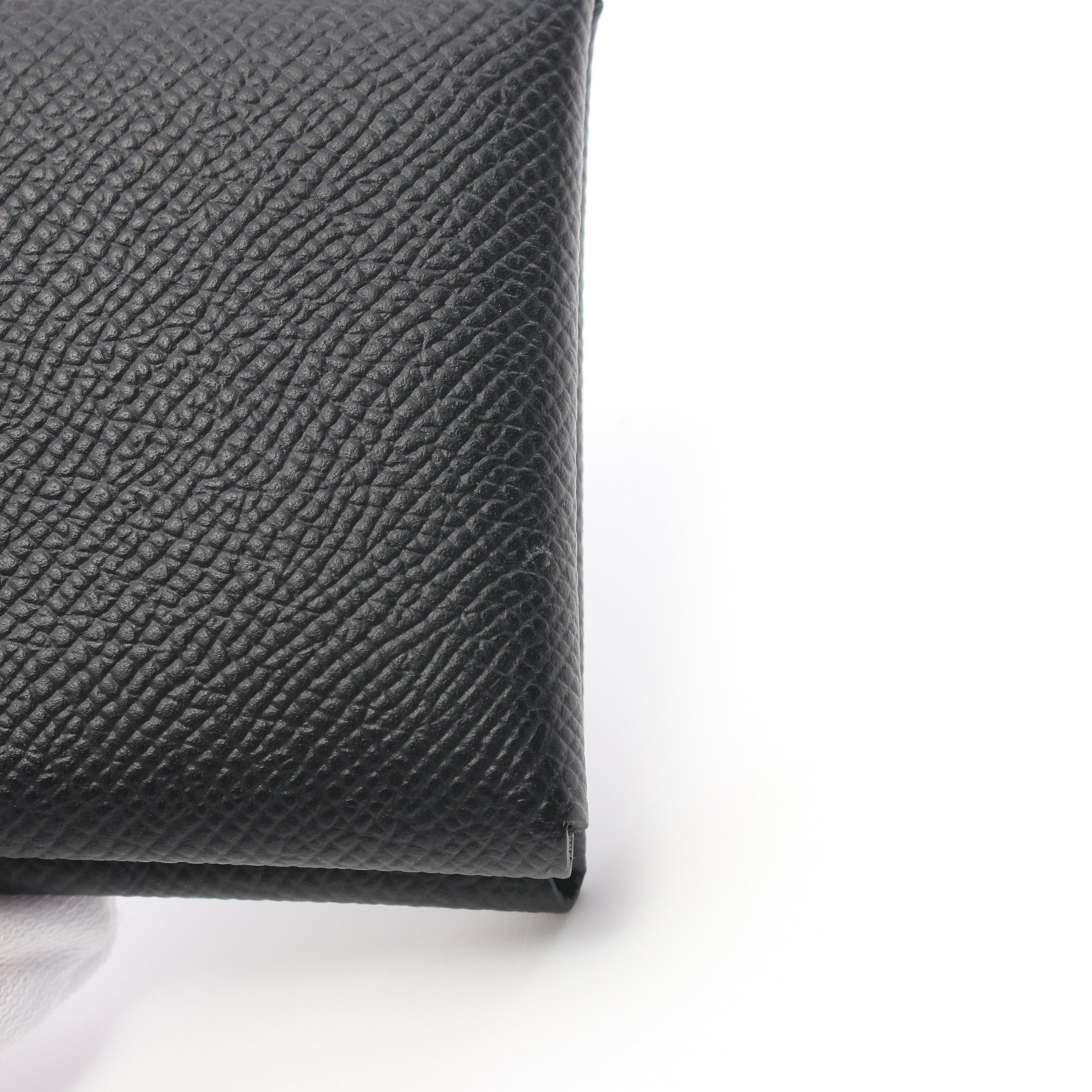 Hermes Hermes Calviduo Coin Purse Veau Epsom Black Silver Hardware B Stamp Size ONE SIZE - 9 Thumbnail