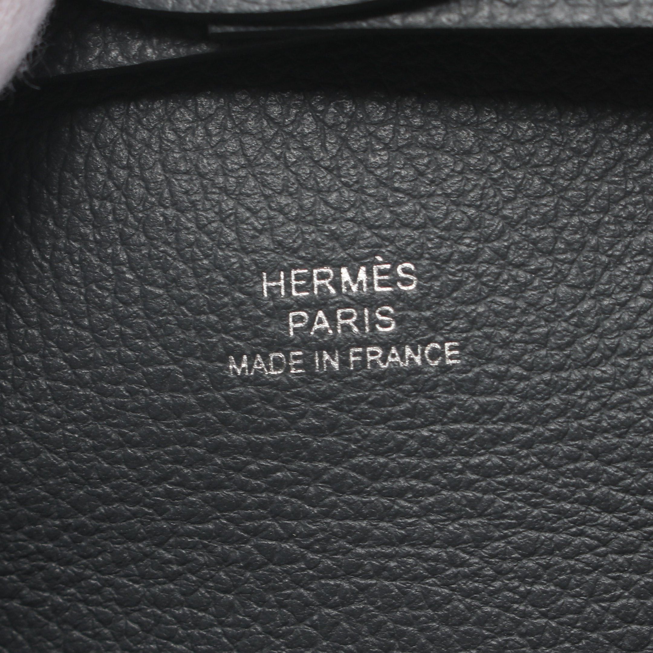 Hermes Hermes Bastia Ardoise Coin Purse Evercolor Dark Gray Silver Hardware Double Engraved Size ONE SIZE - 4 Thumbnail