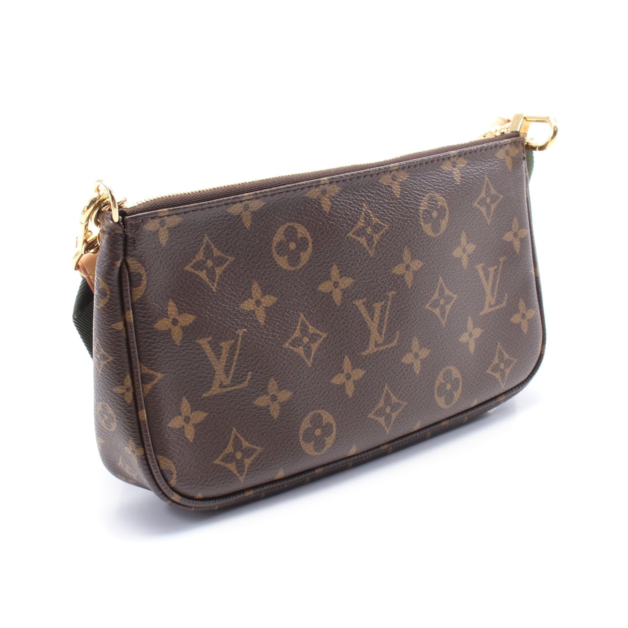 Louis Vuitton Louis Vuitton Multy Pochette Accessoires Monogram Khaki Shoulder Bag Brown Green Size ONE SIZE - 2 Thumbnail