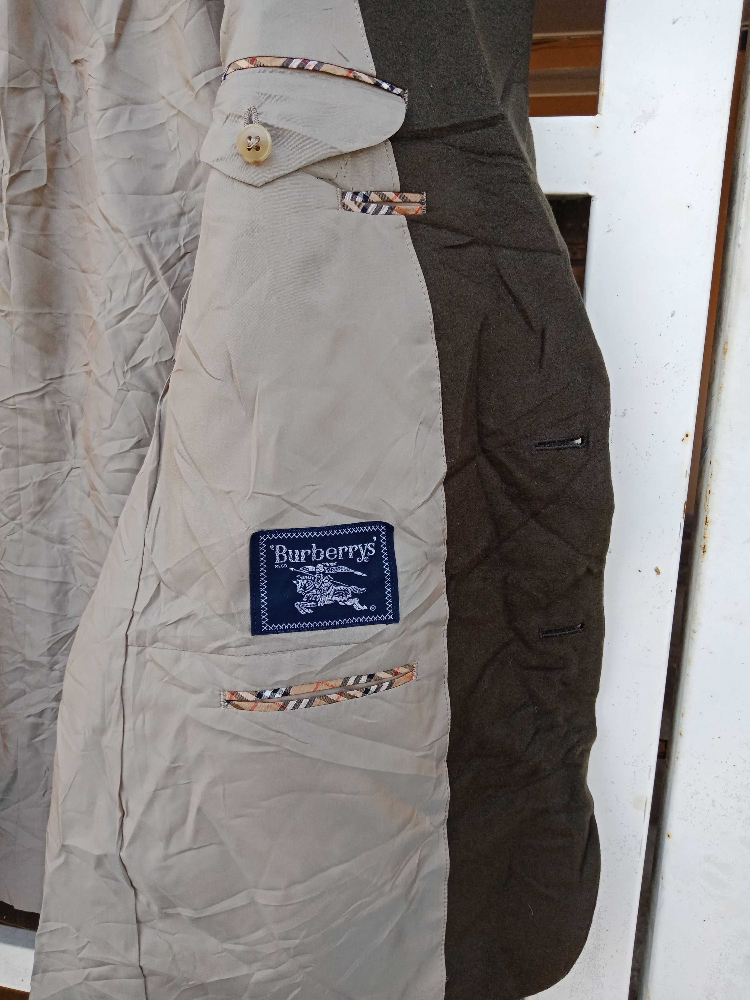 Burberry Vintage Burberrys Wool Coat Size US L / EU 52-54 / 3 - 6 Thumbnail
