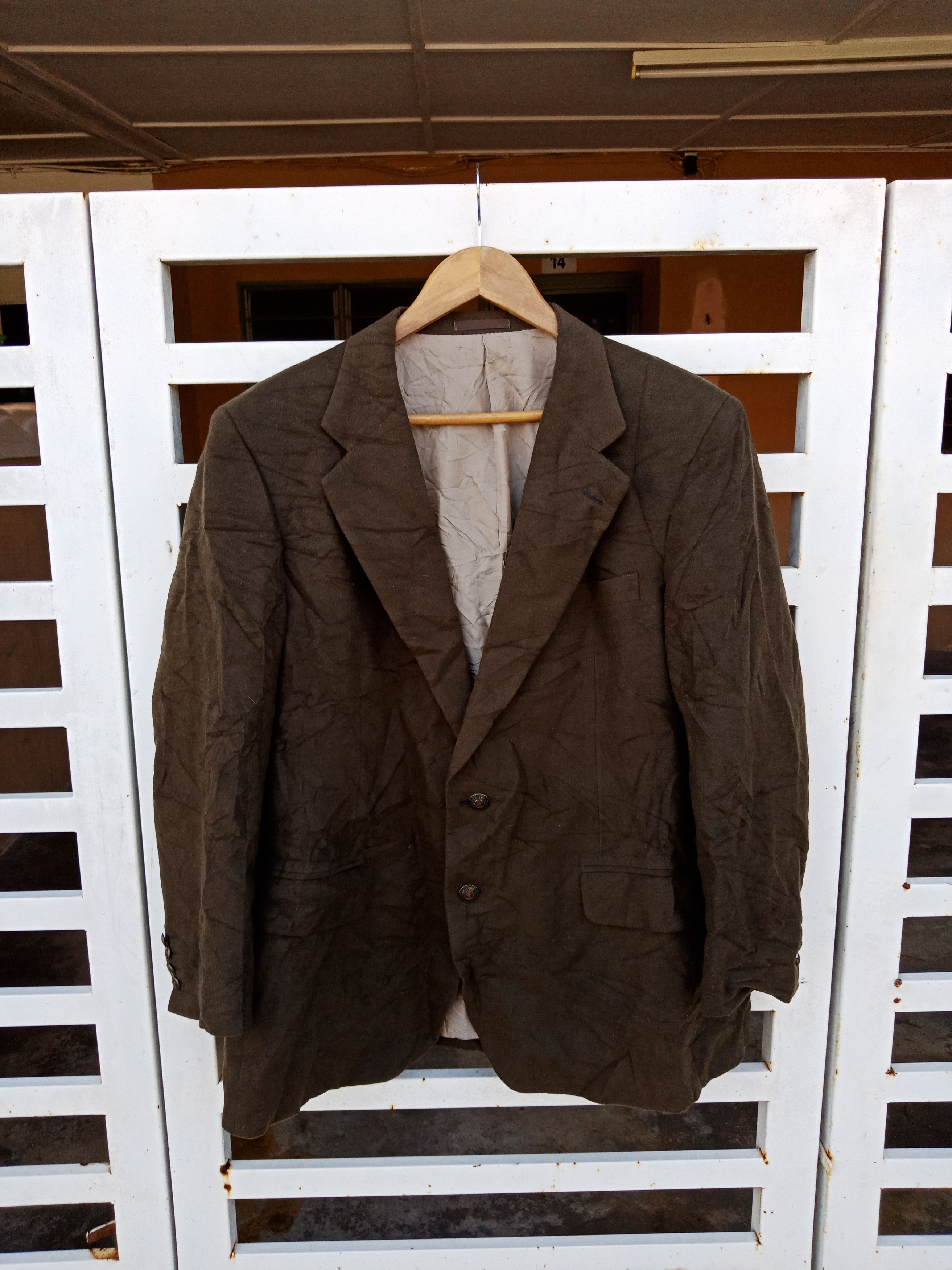 Burberry Vintage Burberrys Wool Coat Size US L / EU 52-54 / 3 - 1 Thumbnail