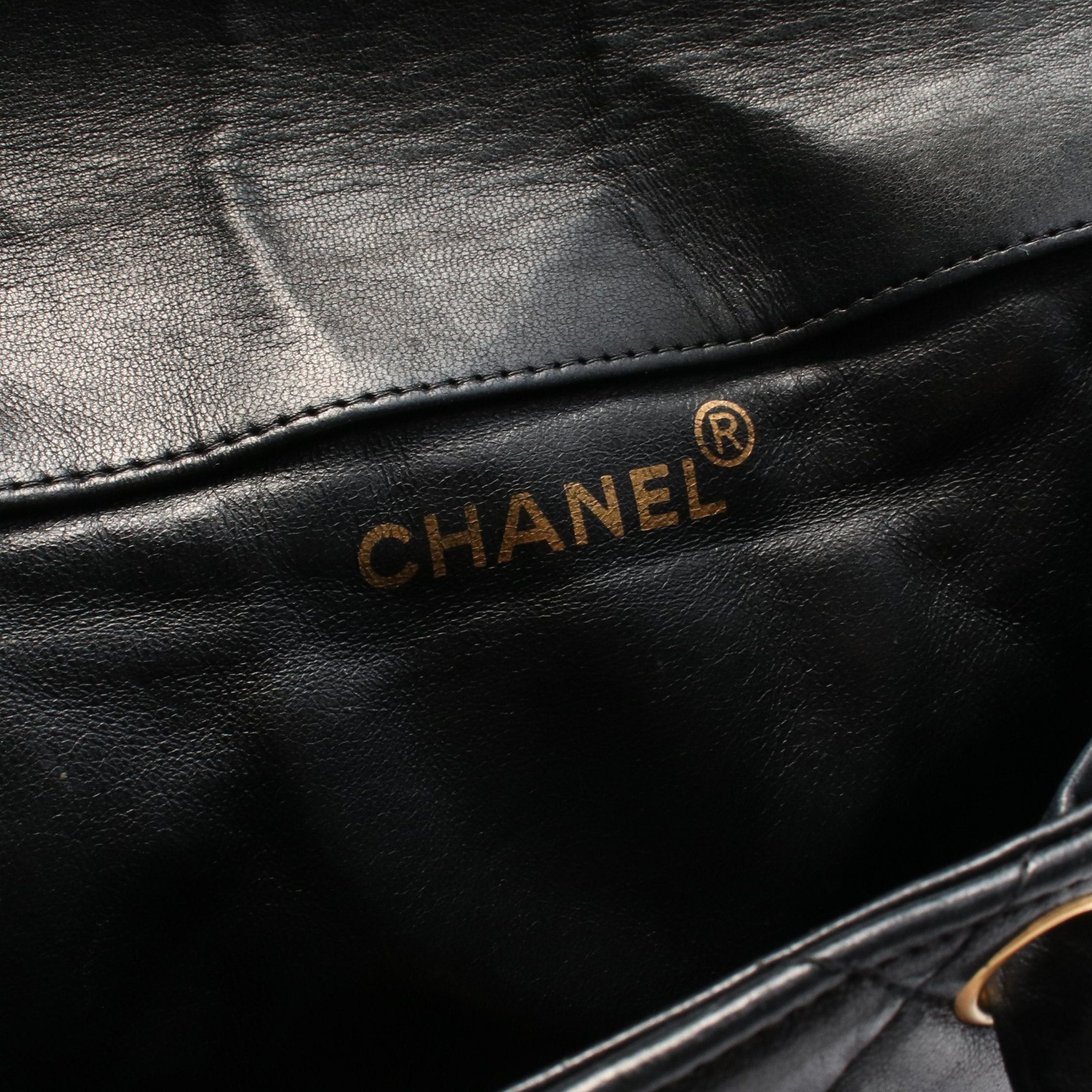 Chanel Chanel Matelasse Backpack Rucksack Lambskin Black Gold Hardware Size ONE SIZE - 4 Thumbnail