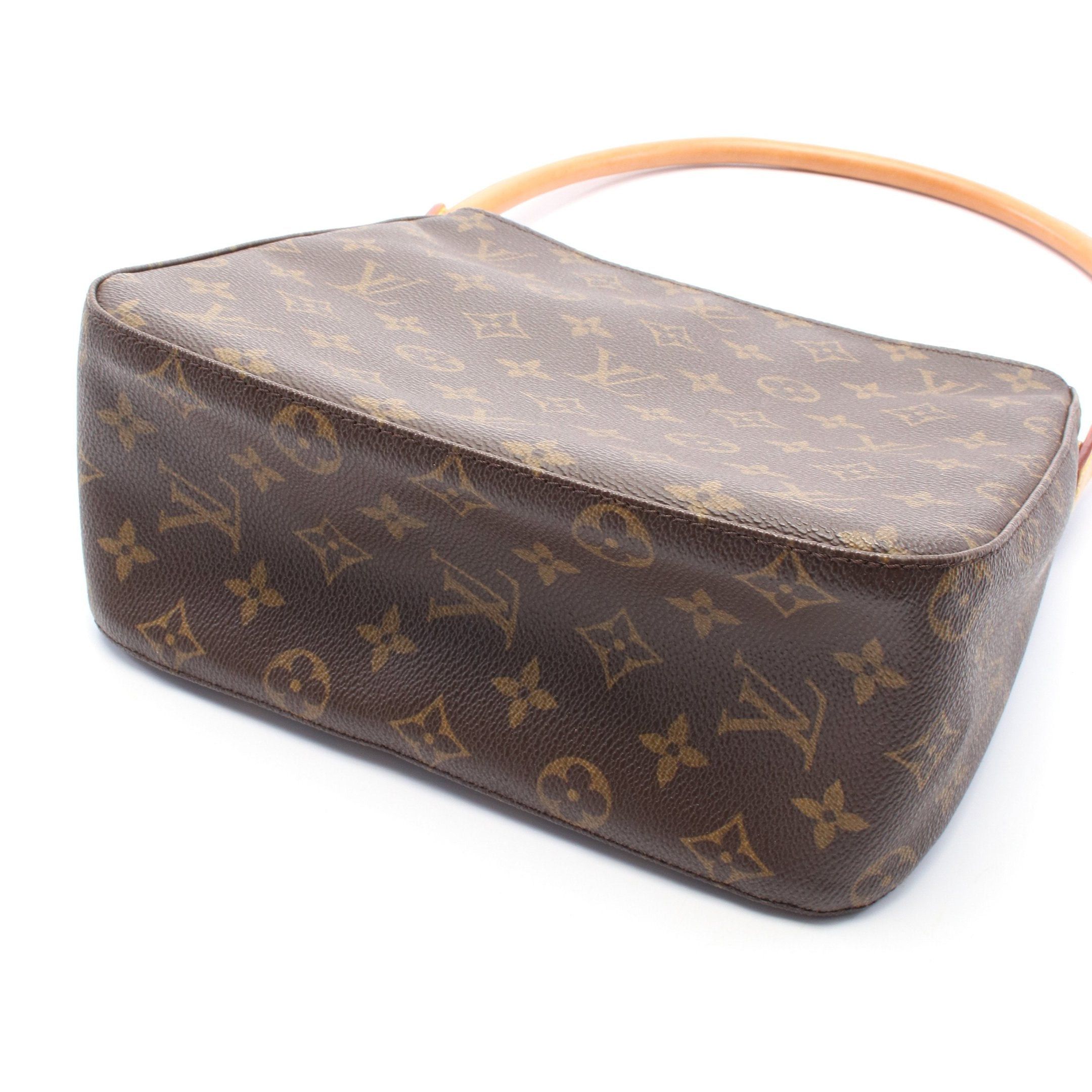 Louis Vuitton Louis Vuitton Looping Mm Monogram Shoulder Bag Leather Brown Size ONE SIZE - 8 Thumbnail