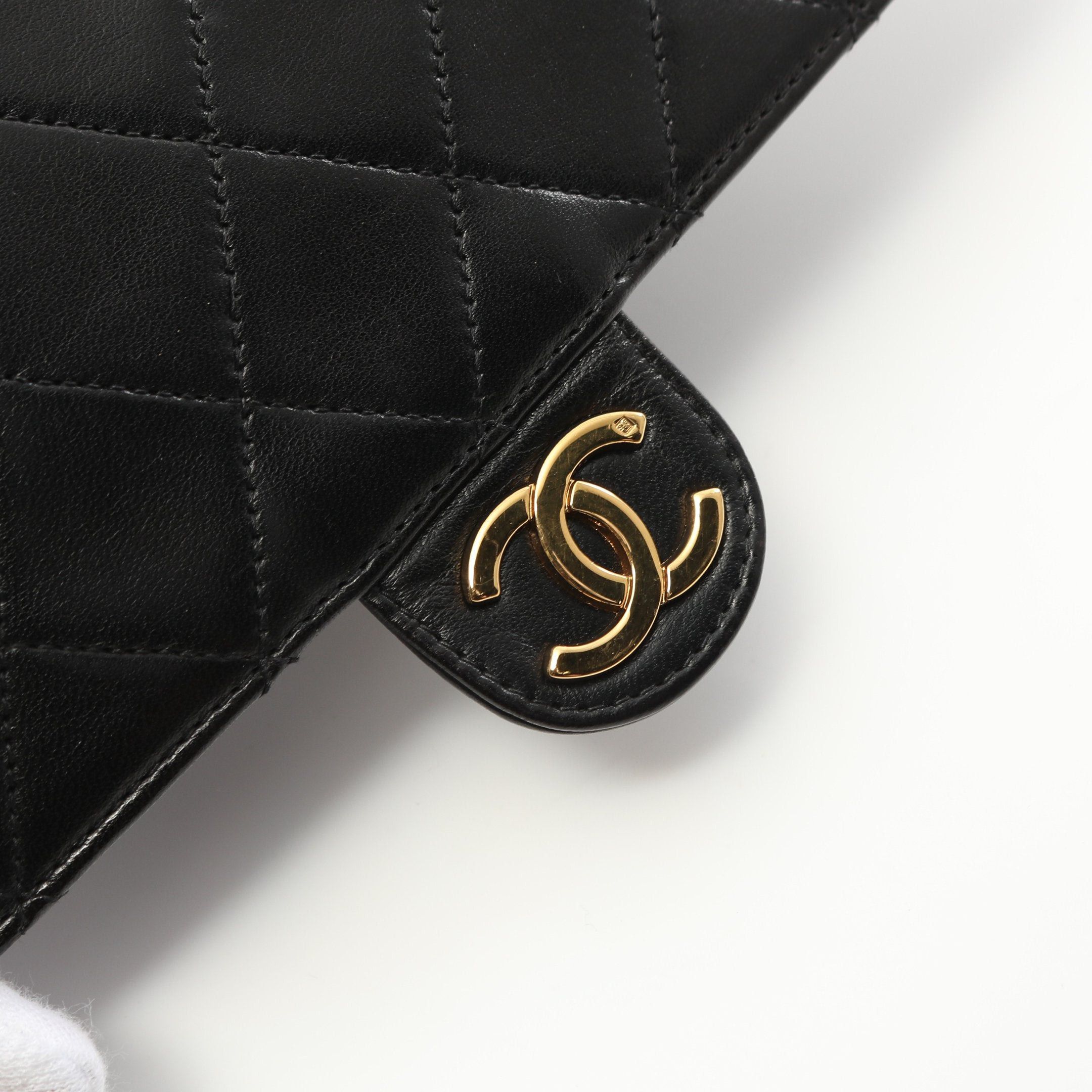 Chanel Chanel Matelasse Single Flap Chain Shoulder Bag Lambskin Black Gold Hardware Push Lock Size ONE SIZE - 10 Thumbnail