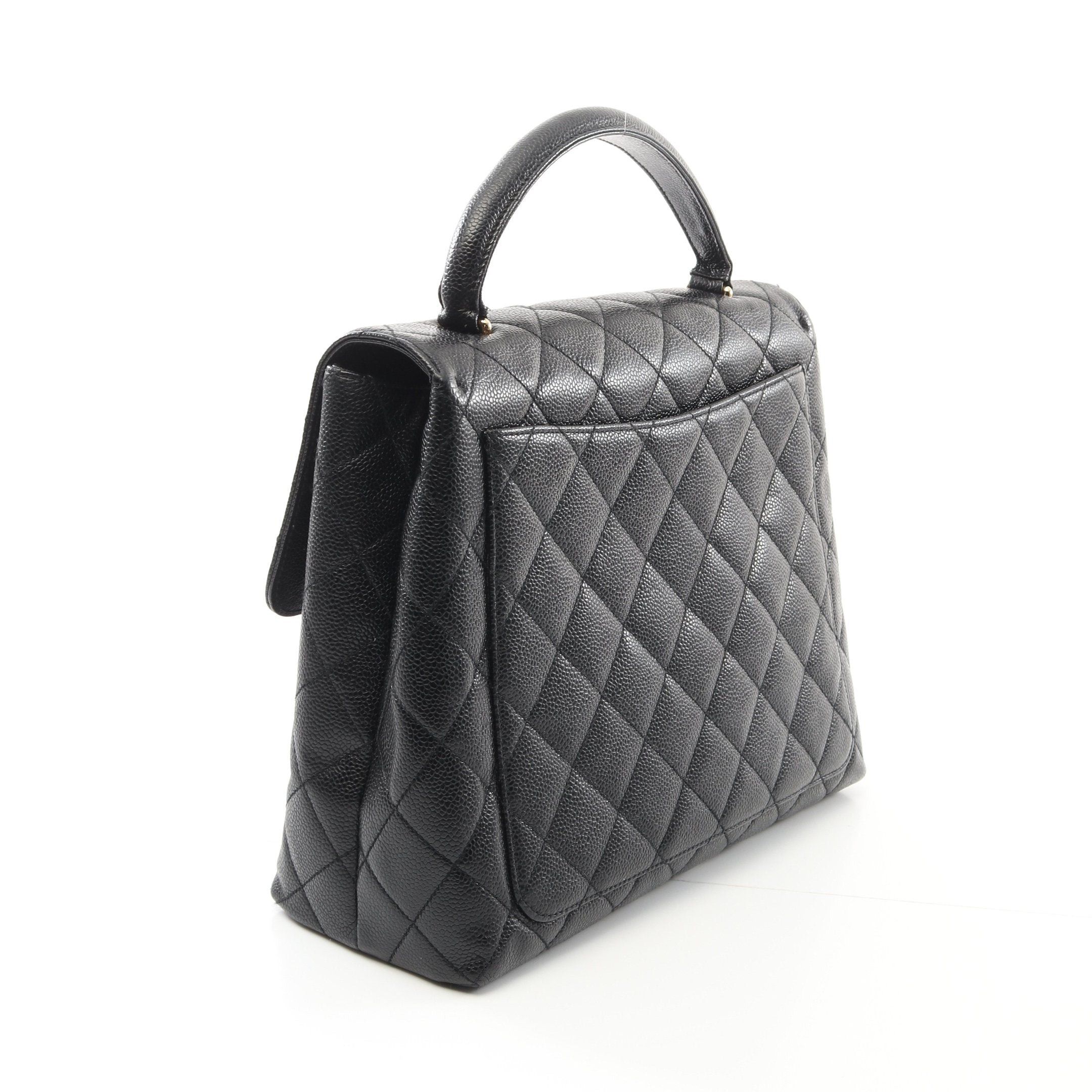 Chanel Chanel Matelasse Handbag Caviar Skin Black Gold Hardware Size ONE SIZE - 2 Thumbnail