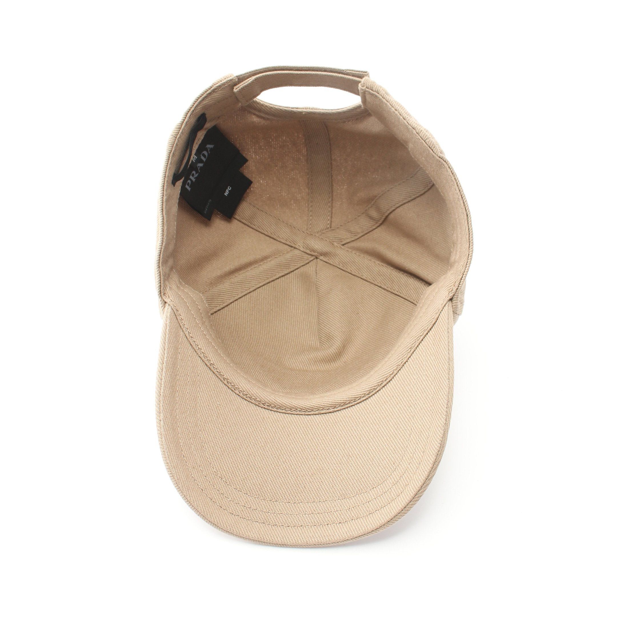 Prada Prada Baseball Cap Cotton Beige Size ONE SIZE - 3 Thumbnail