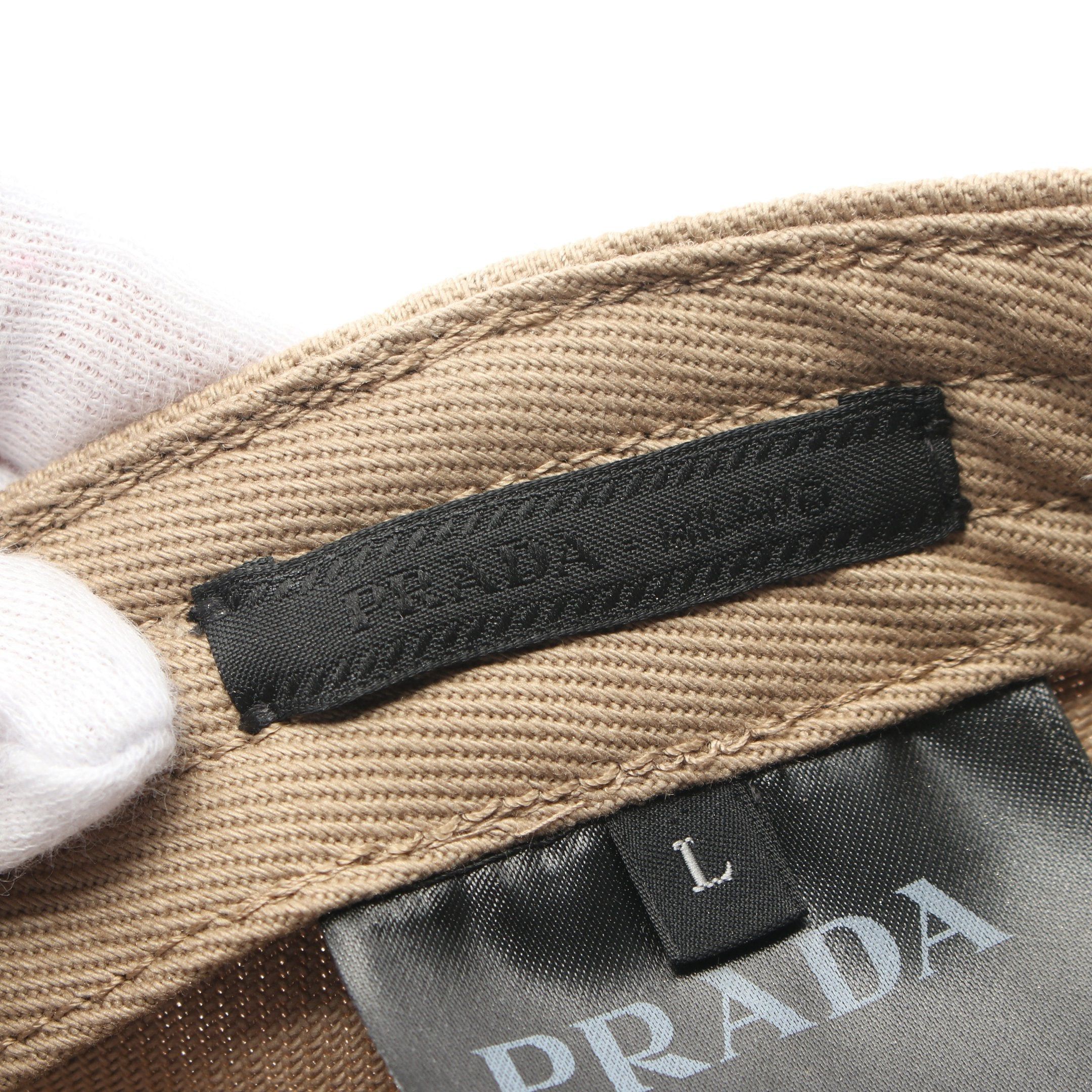Prada Prada Baseball Cap Cotton Beige Size ONE SIZE - 4 Thumbnail