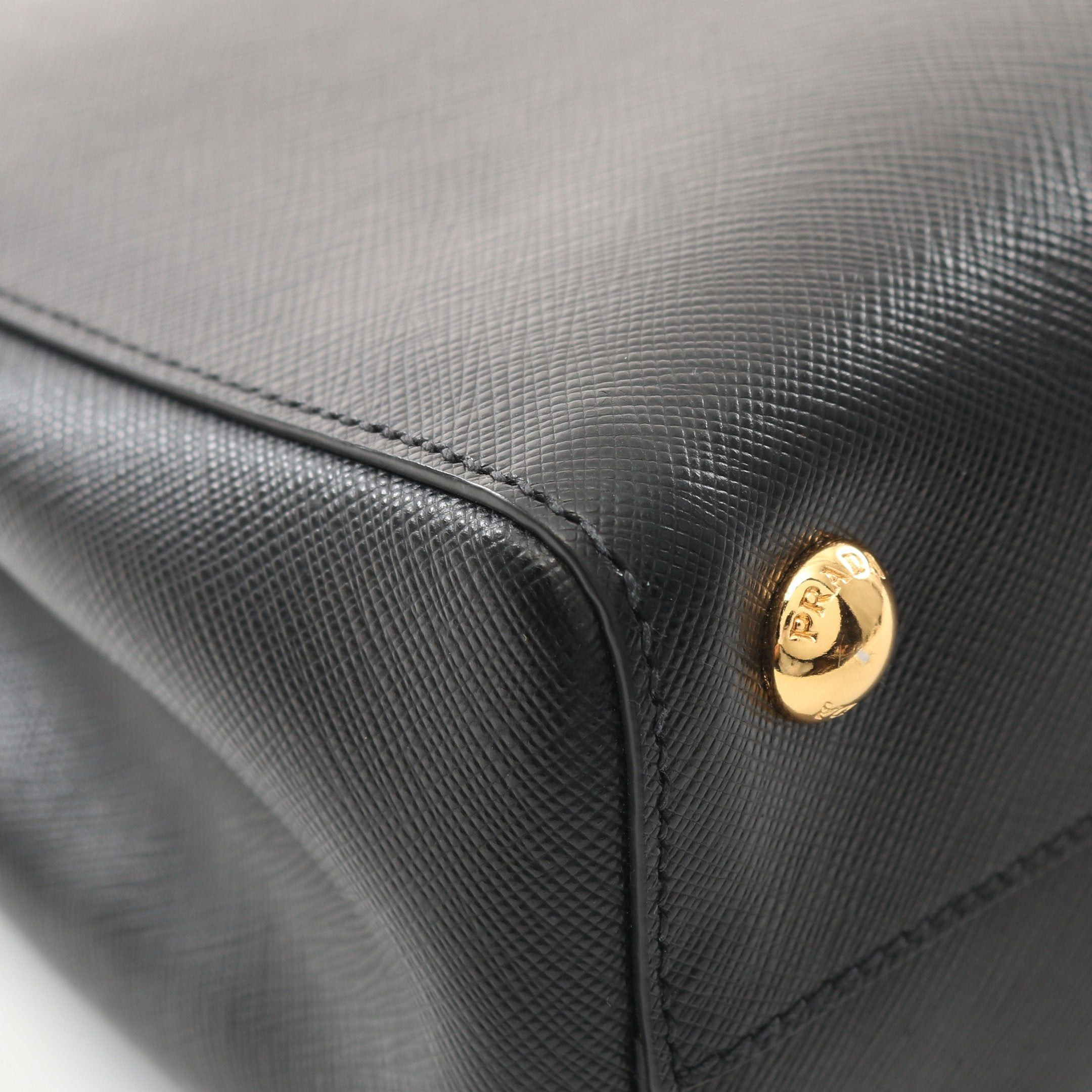 Prada Prada Saffiano Lux Handbag Leather Black Size ONE SIZE - 5 Thumbnail