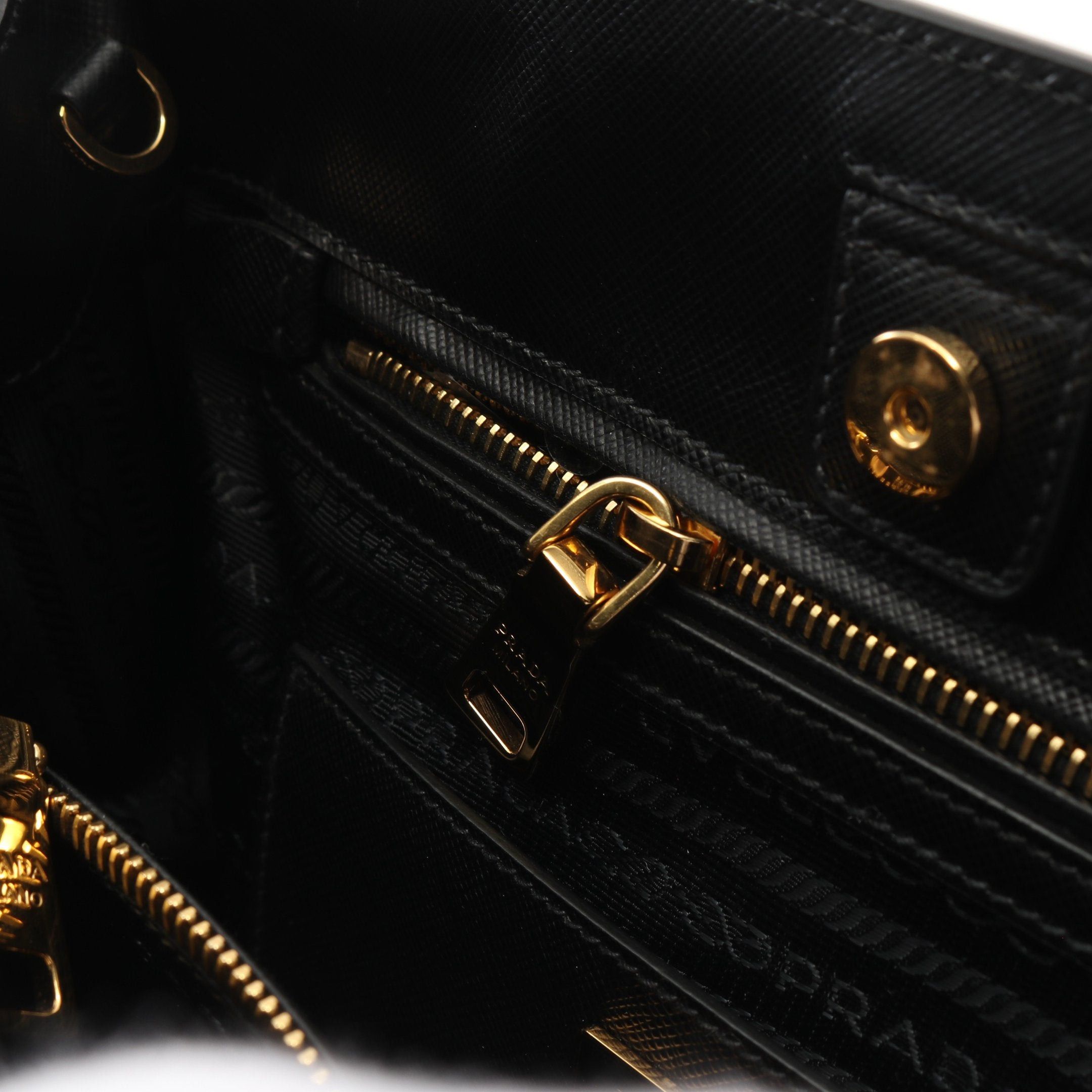 Prada Prada Saffiano Lux Handbag Leather Black Size ONE SIZE - 11 Thumbnail