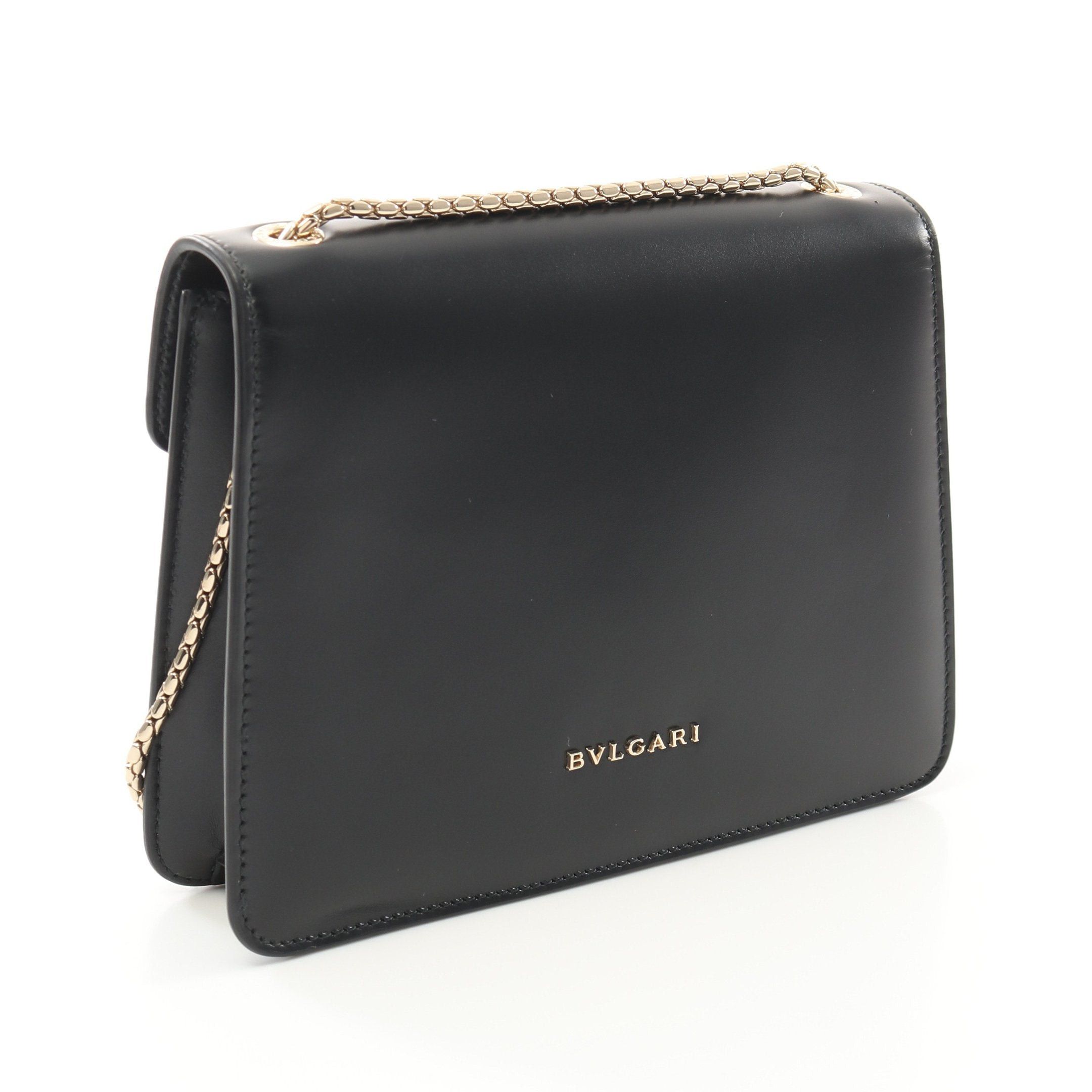 Bvlgari Bvlgari Serpenti Forever Bijou Chain Shoulder Bag Leather Black Size ONE SIZE - 2 Thumbnail