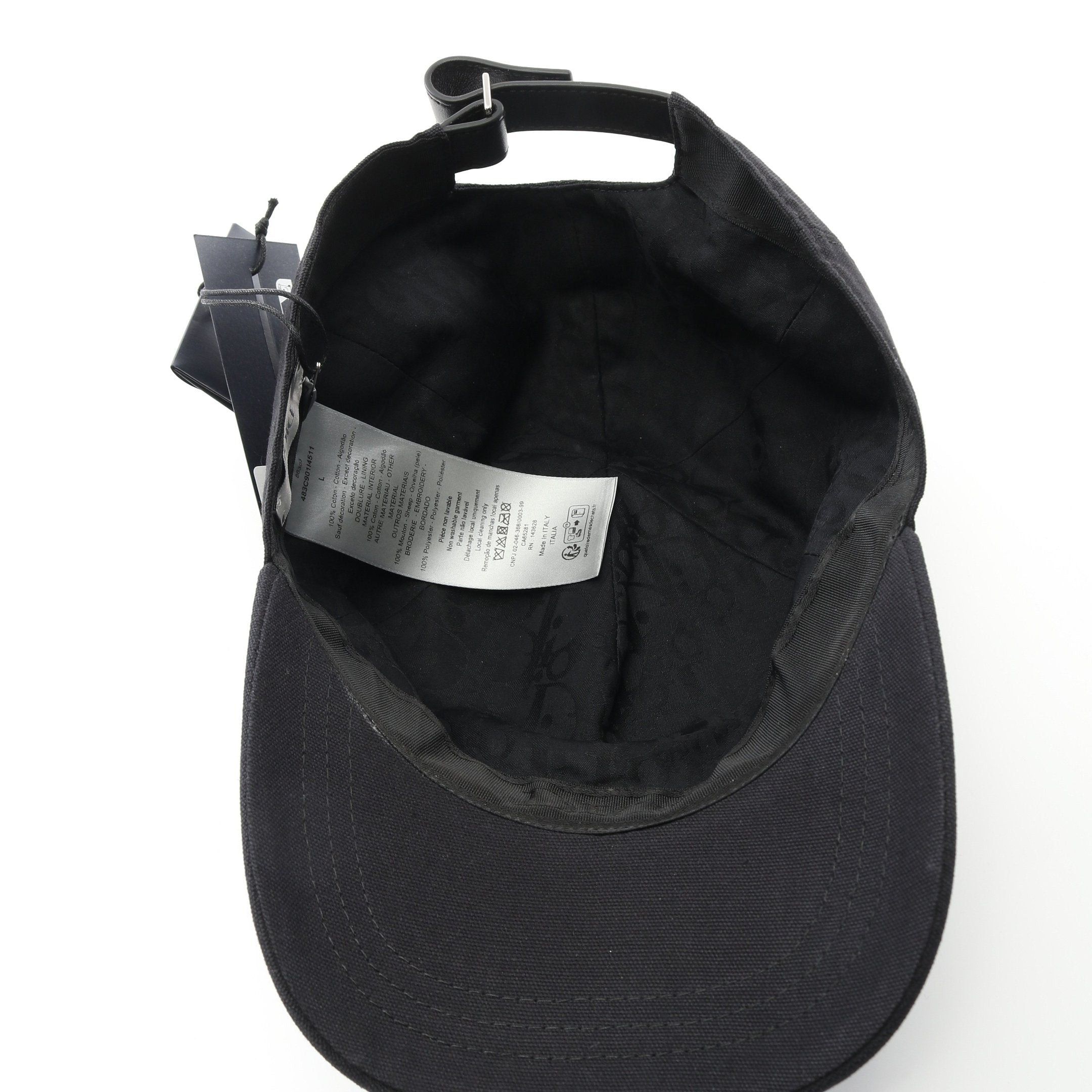 Dior Dior Baseball Cap Logo Canvas Black Size ONE SIZE - 3 Thumbnail