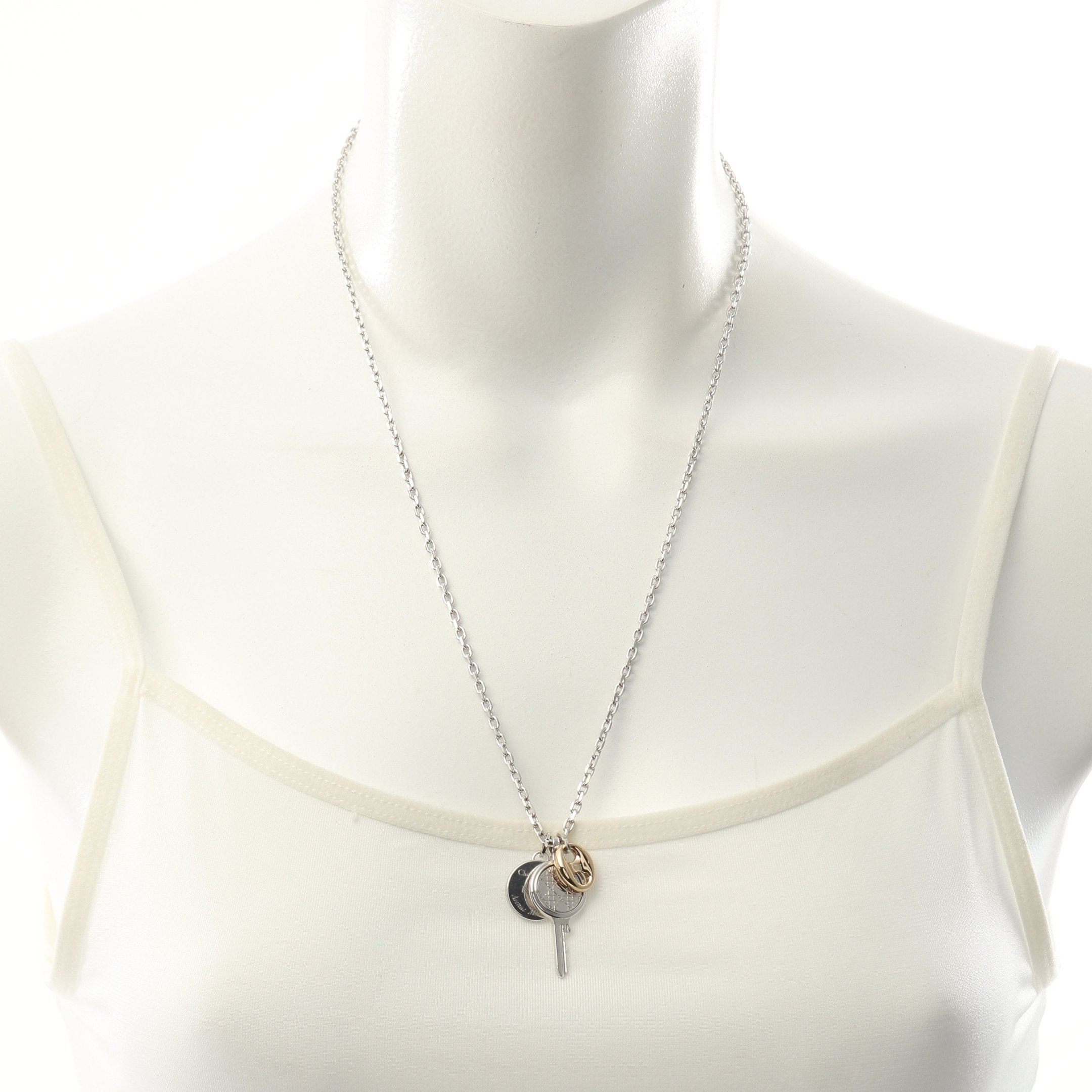 Dior Dior Necklace Gp Silver Gold Size ONE SIZE - 6 Thumbnail