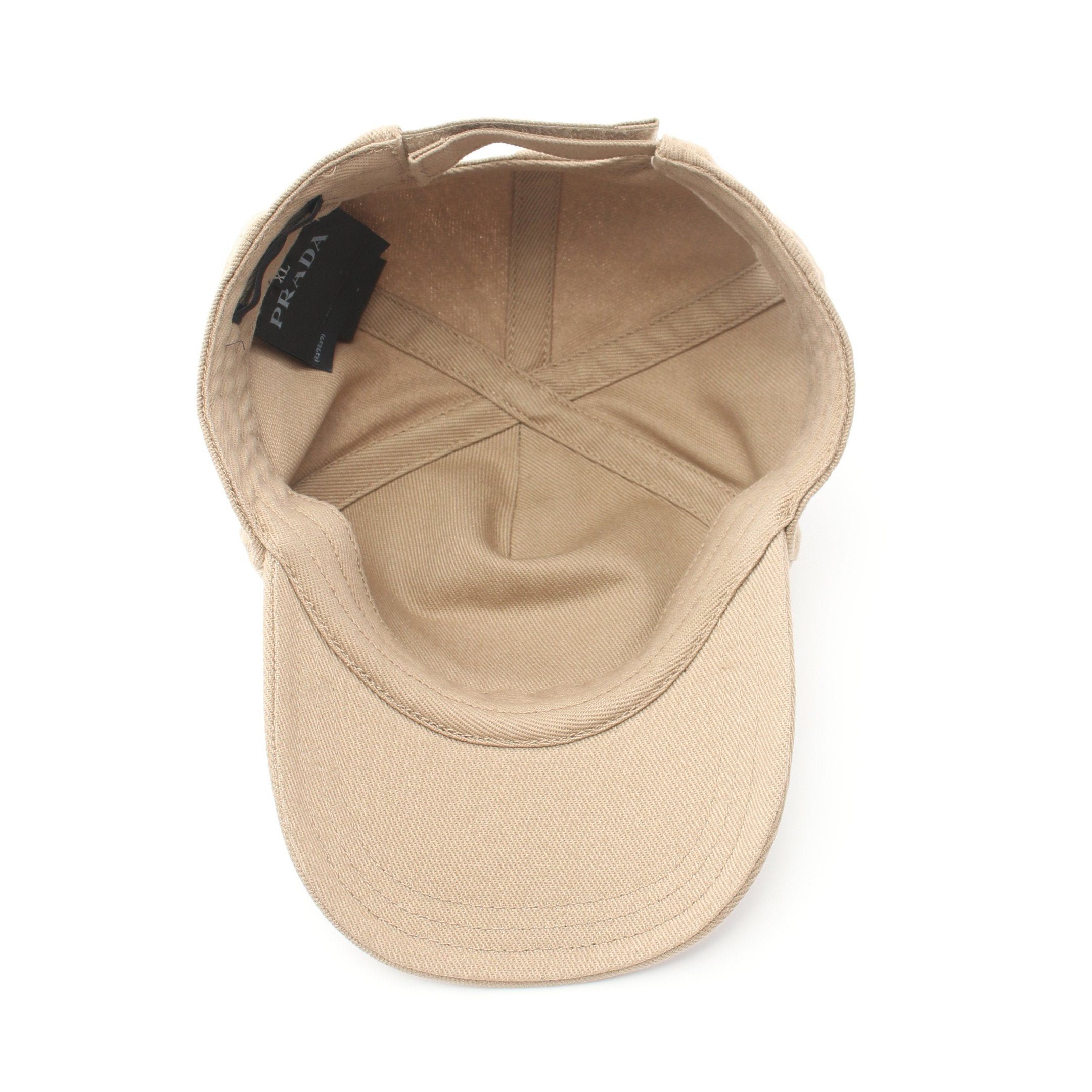 Prada Prada Baseball Cap Cotton Beige Size ONE SIZE - 3 Thumbnail